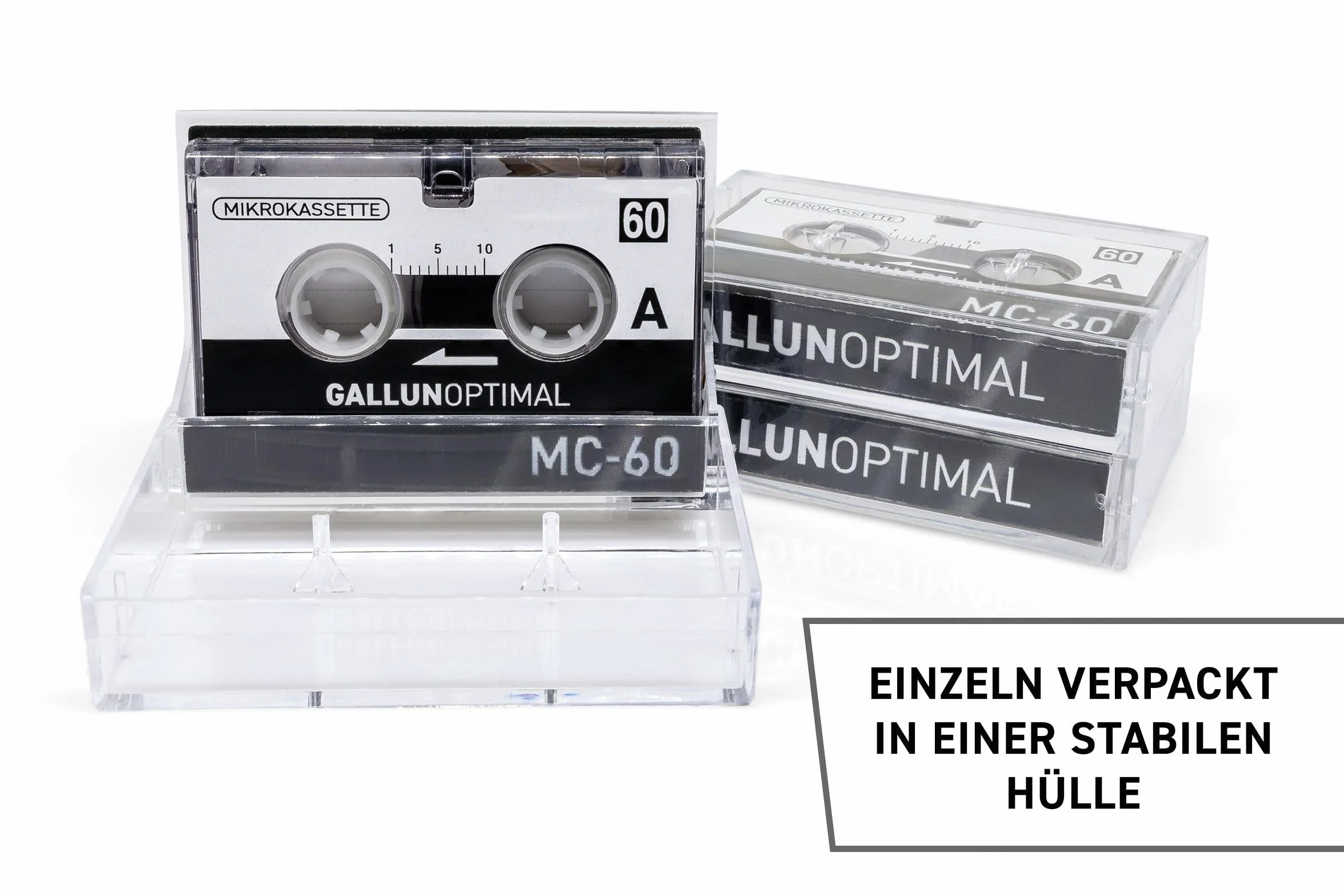 MC60 Mikrokaseta do Dyktafonów Zestaw 3 Szt. Microcassette Audio Cassette