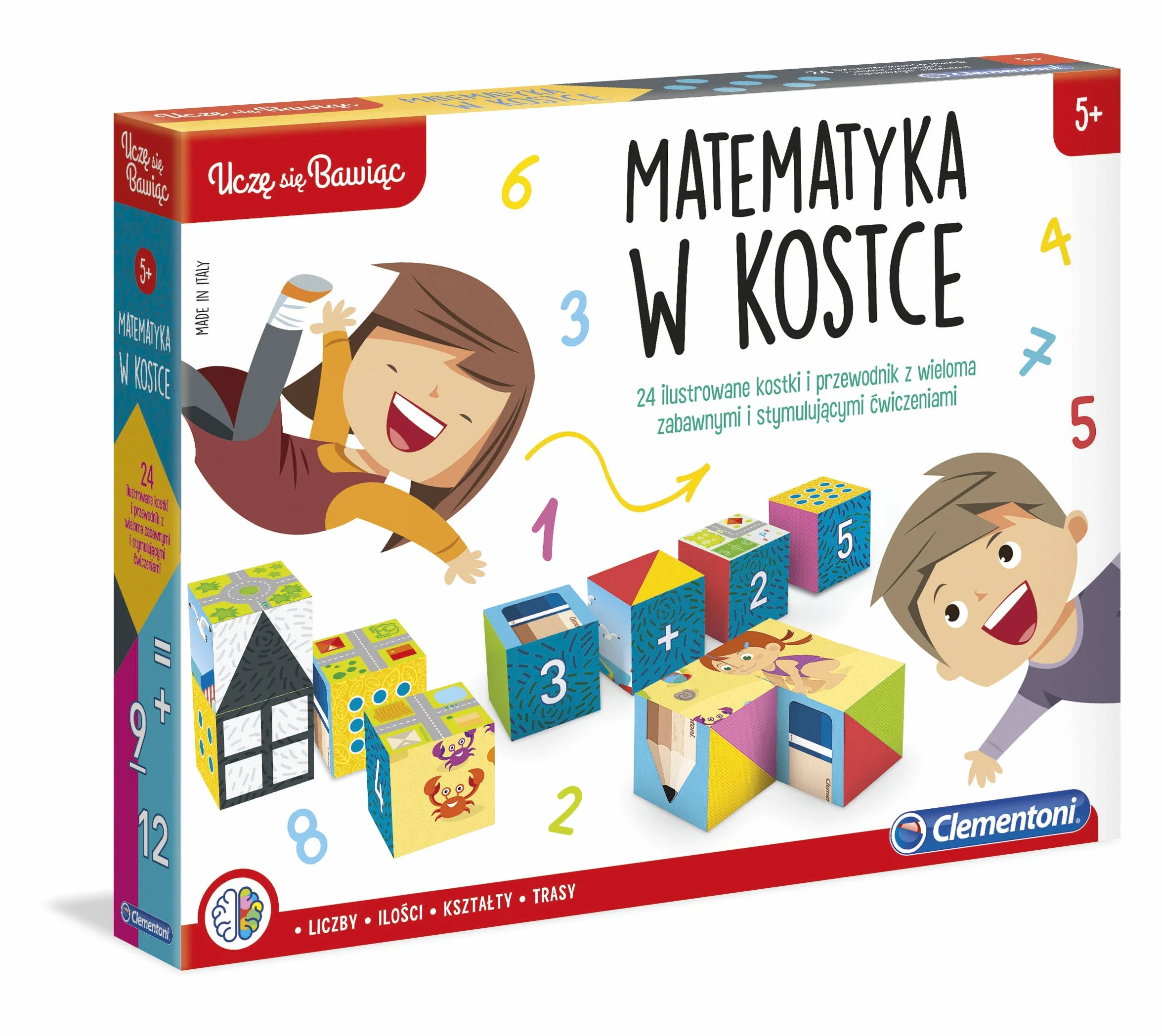 Clementoni - 50607 - Uczę się Bawiąc Matematyka w Kostce dla Dzieci od 5 Lat