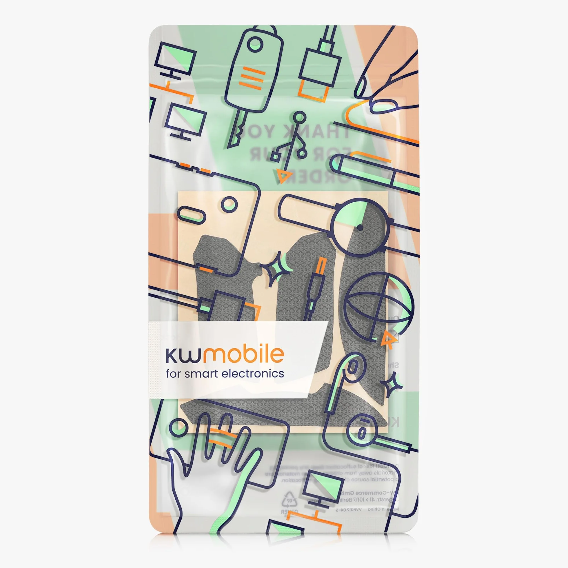kwmobile Owijka do myszy Razer Viper V2 Pro Antypoślizgowa imitacja skóry Czarna