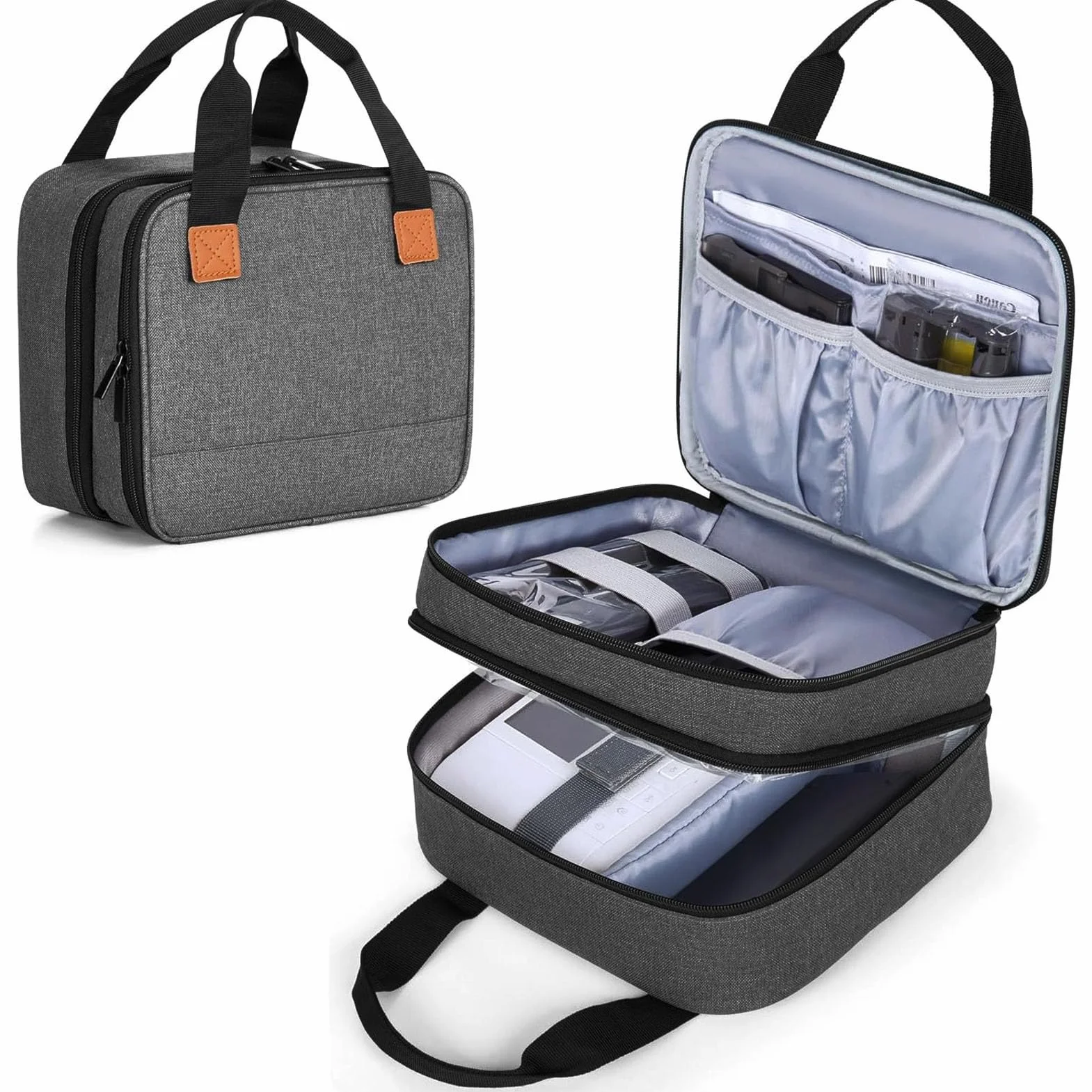 Etui na drukarkę Selphy CP1500 CP1300 CP1200, poliester, szare