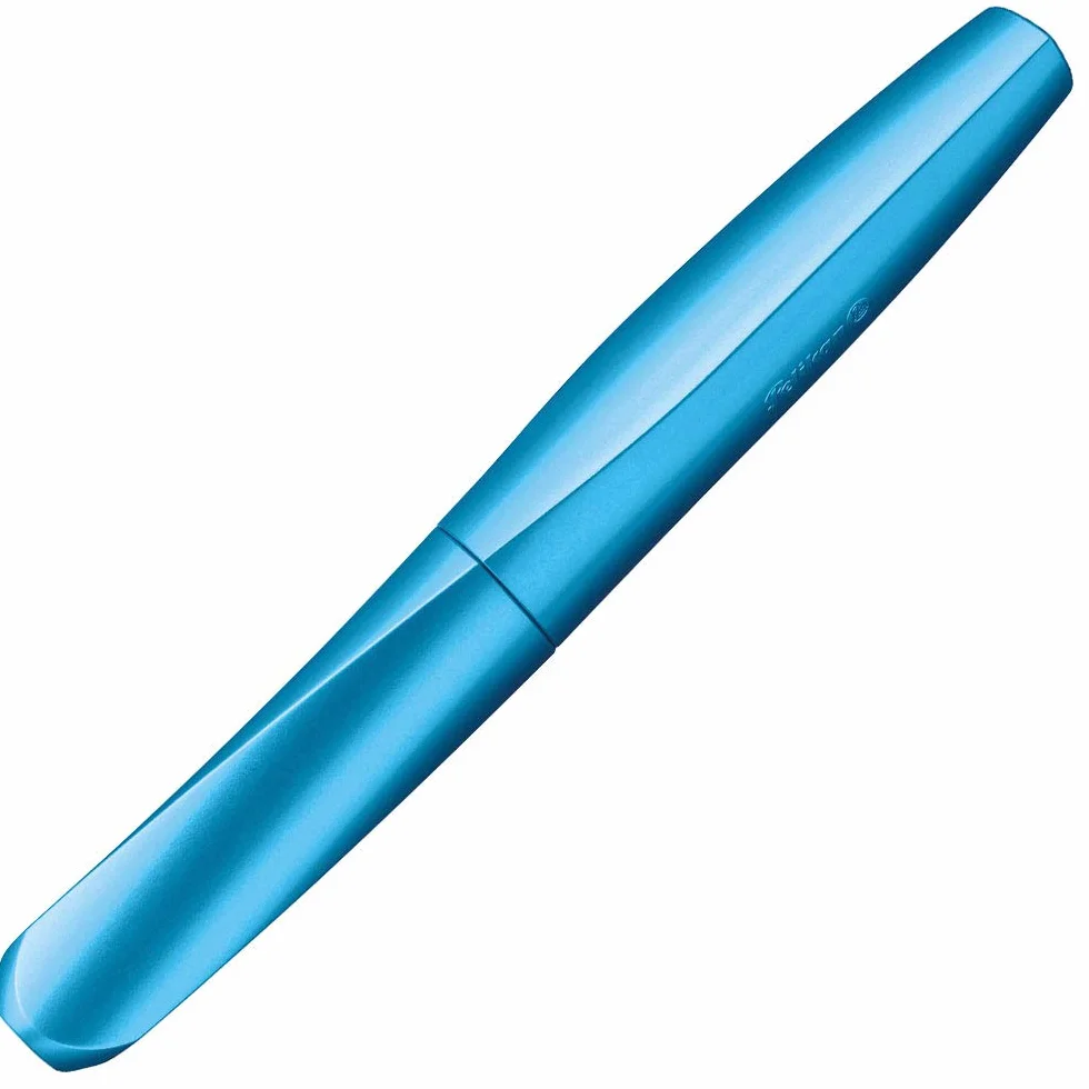 Pelikan® Pióro wieczne Twist frosted blue M | W zestawie 2 naboje | Średnia Stalówka | Elegancki Design | Biuro Szkoła Studia Praca | Do pisania Kaligrafii Komfortowe i Gładkie pisanie
