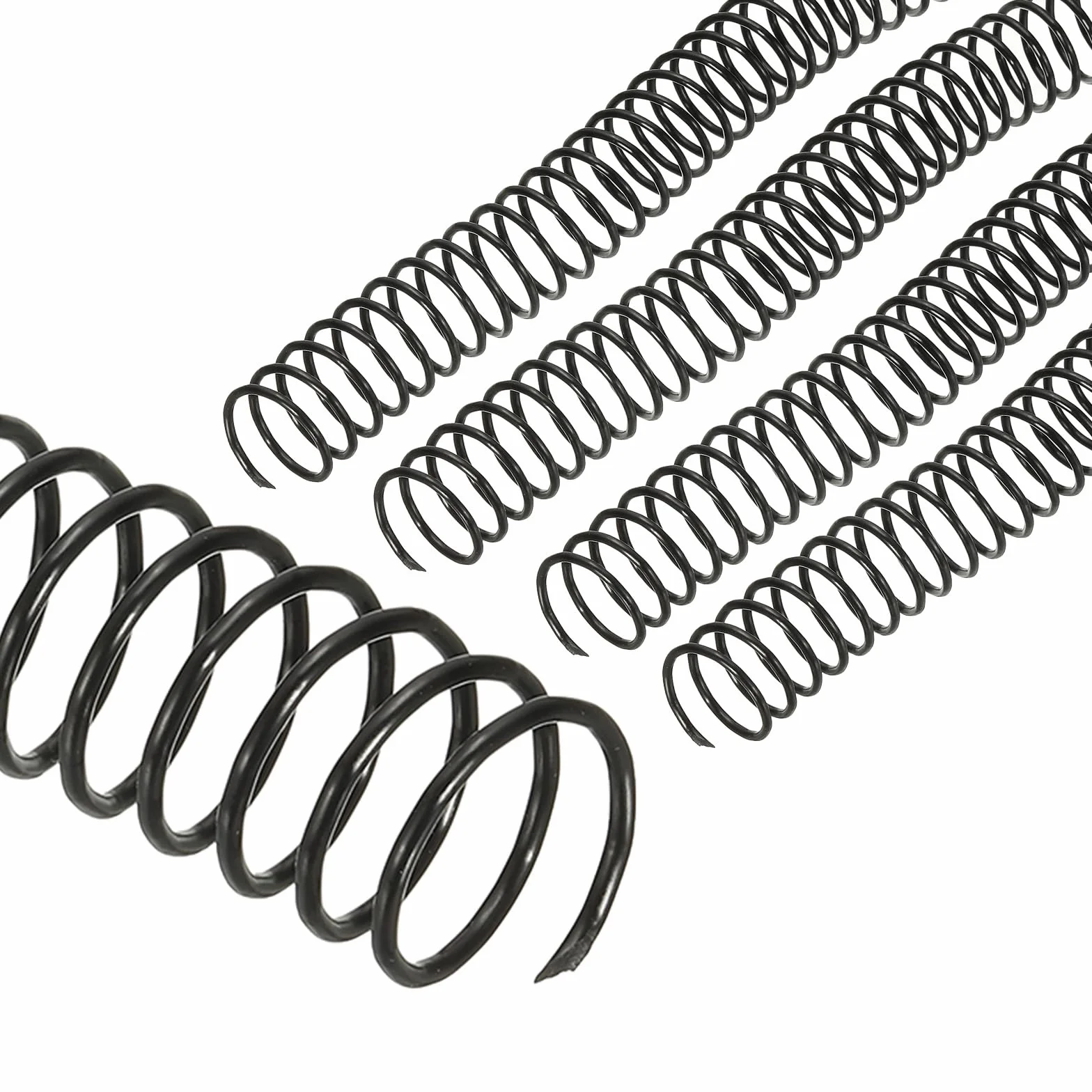 PATIKIL 22 mm plastikowe spiralne cewki wiążące 20 szt. pojemność 190 arkuszy czarne