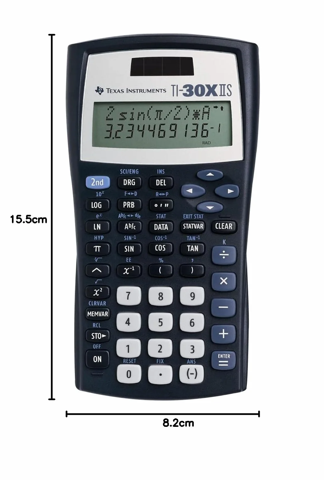 Texas Instruments TI-30 XIIS Kalkulator Naukowy Granatowy 15,5 x 8,5 x 1,9 cm