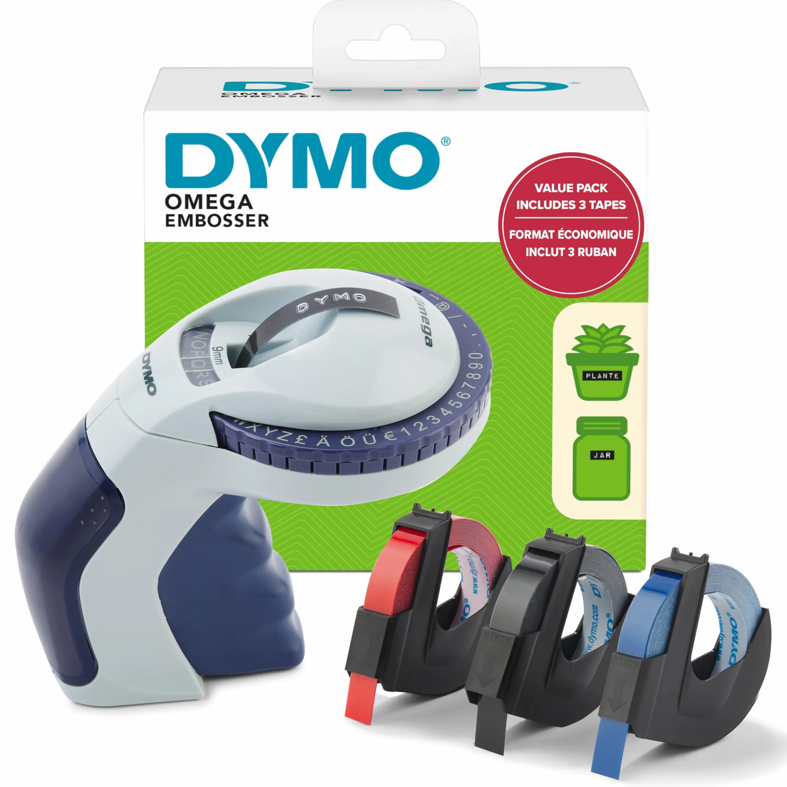 Dymo Omega Drukarka Etykiet, Wielokolorowy, 6 x 21 x 7,8 cm