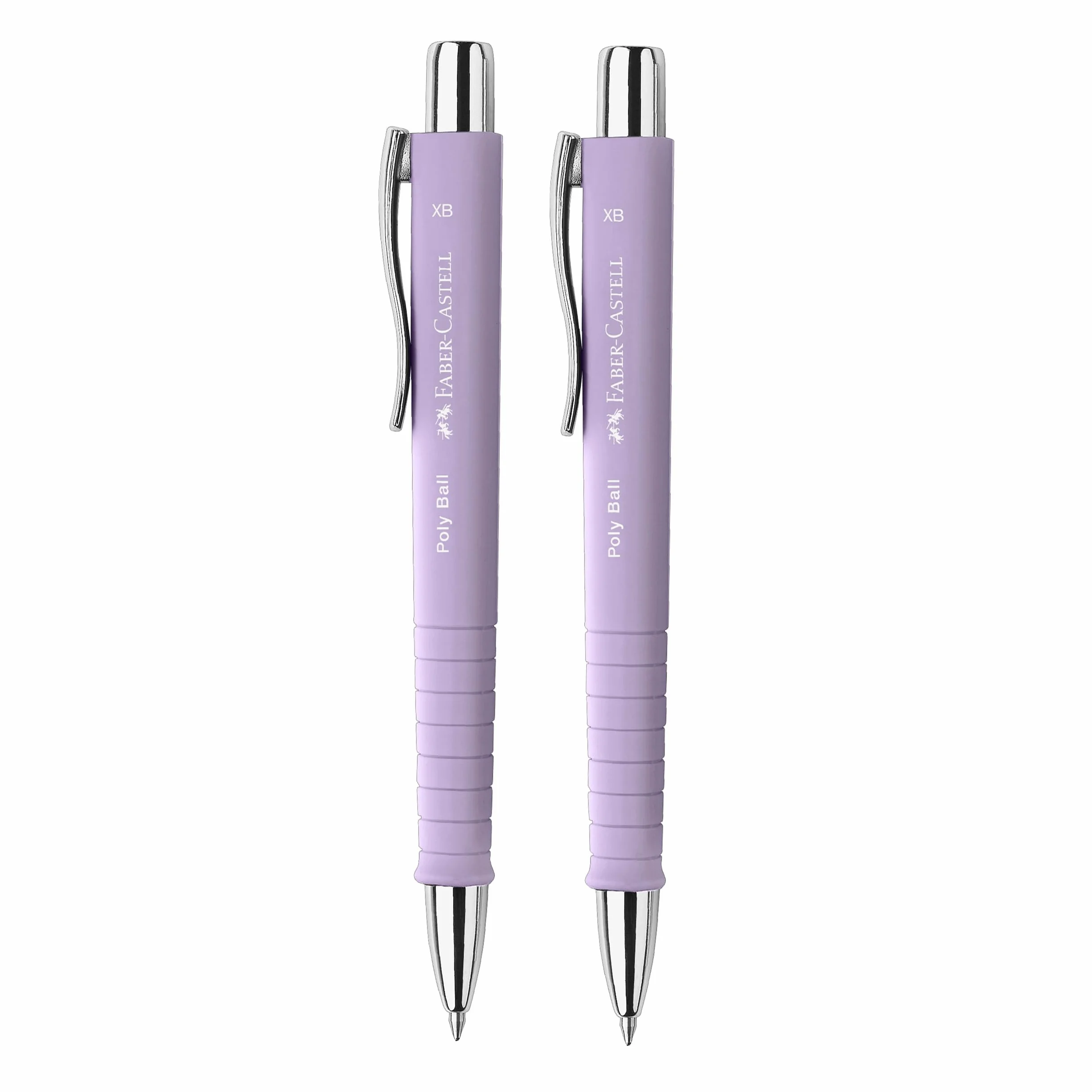 FABER-CASTELL Poly Ball pióro kulkowe sweet lilac 2 sztuki wymienny wkład XB wodoodporne