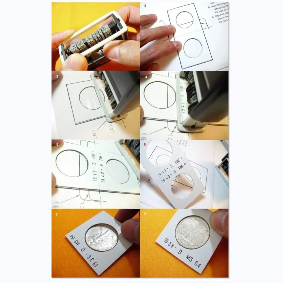 Pudełko na monety, 100 sztuk, biały karton, Coin Flip Flip, duży asortyment do kolekcjonowania monet, 2 rozmiary 25 mm, 31,5 mm