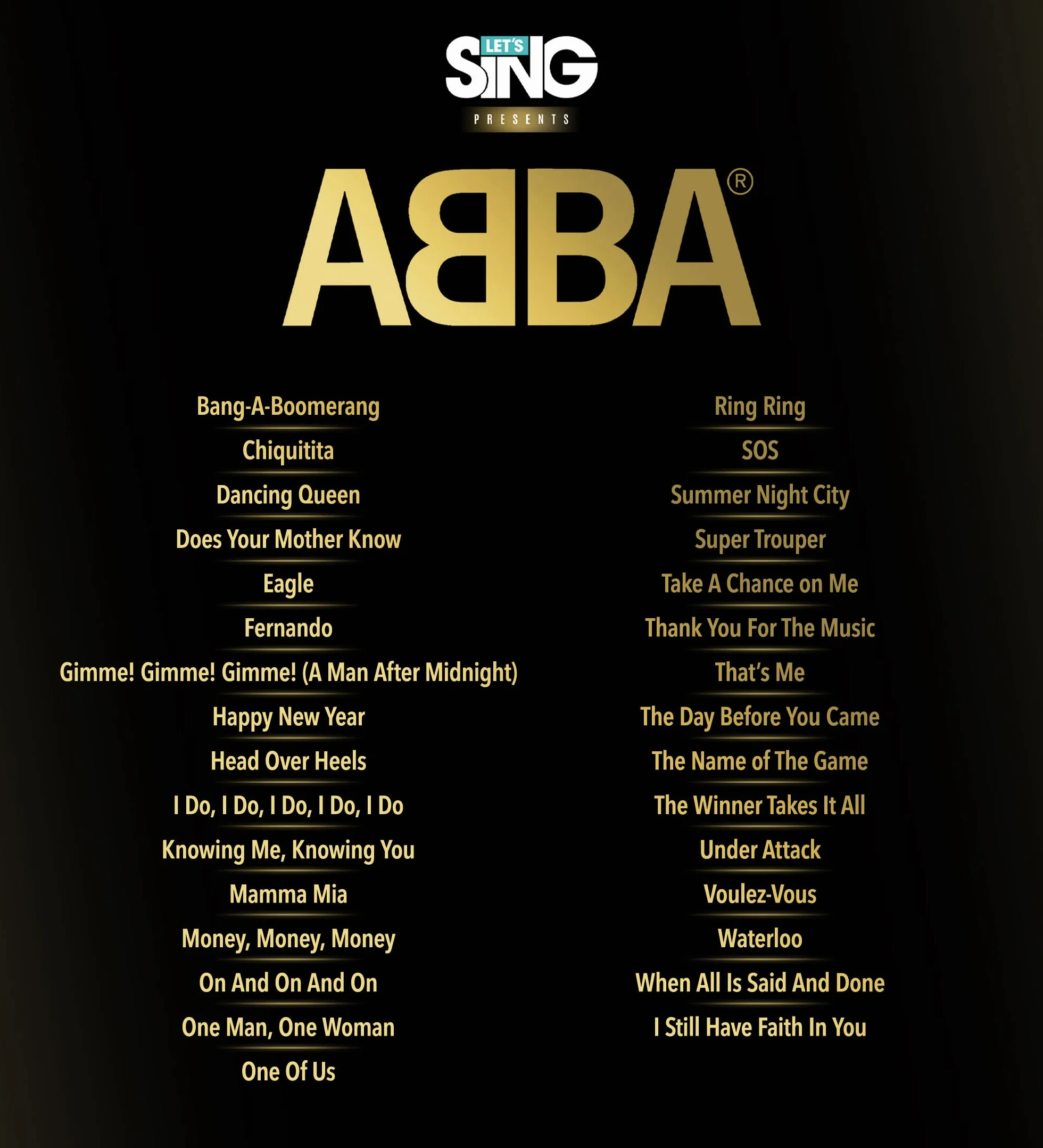 Let's Sing ABBA/Switch