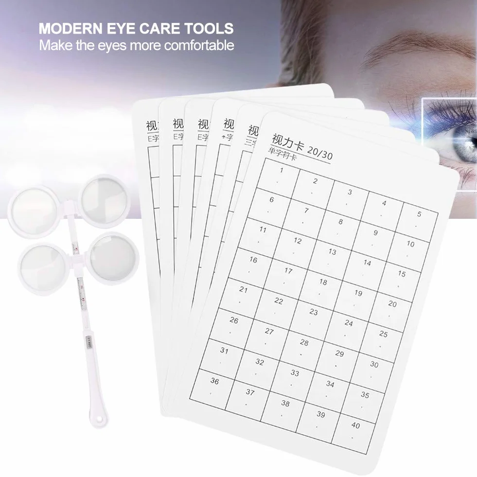 Flipper Optyczny 6szt z kartą wizualną (±150 stopni) Instrument Optyczny Optometria