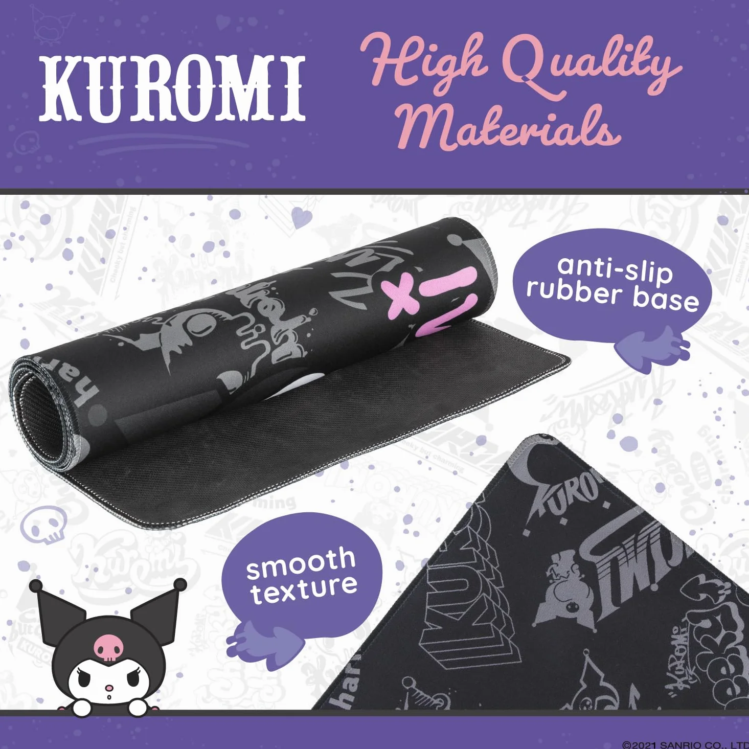 Hello Kitty Jumbo Kuromi podkładka na biurko 70 x 30 cm