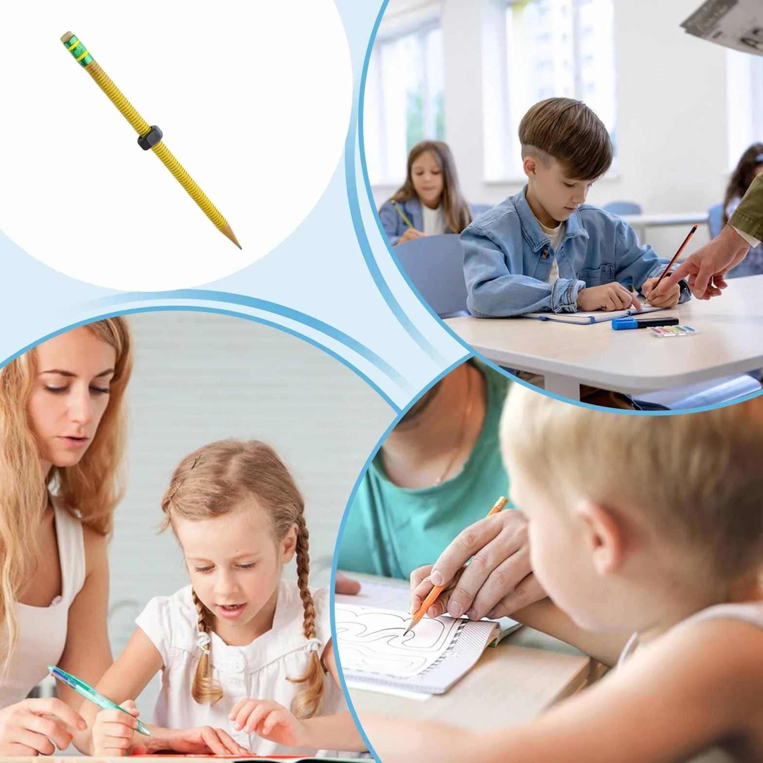 ADHD Fidget gwintowane śruby sensoryczne ołówki przenośne narzędzie do pisania