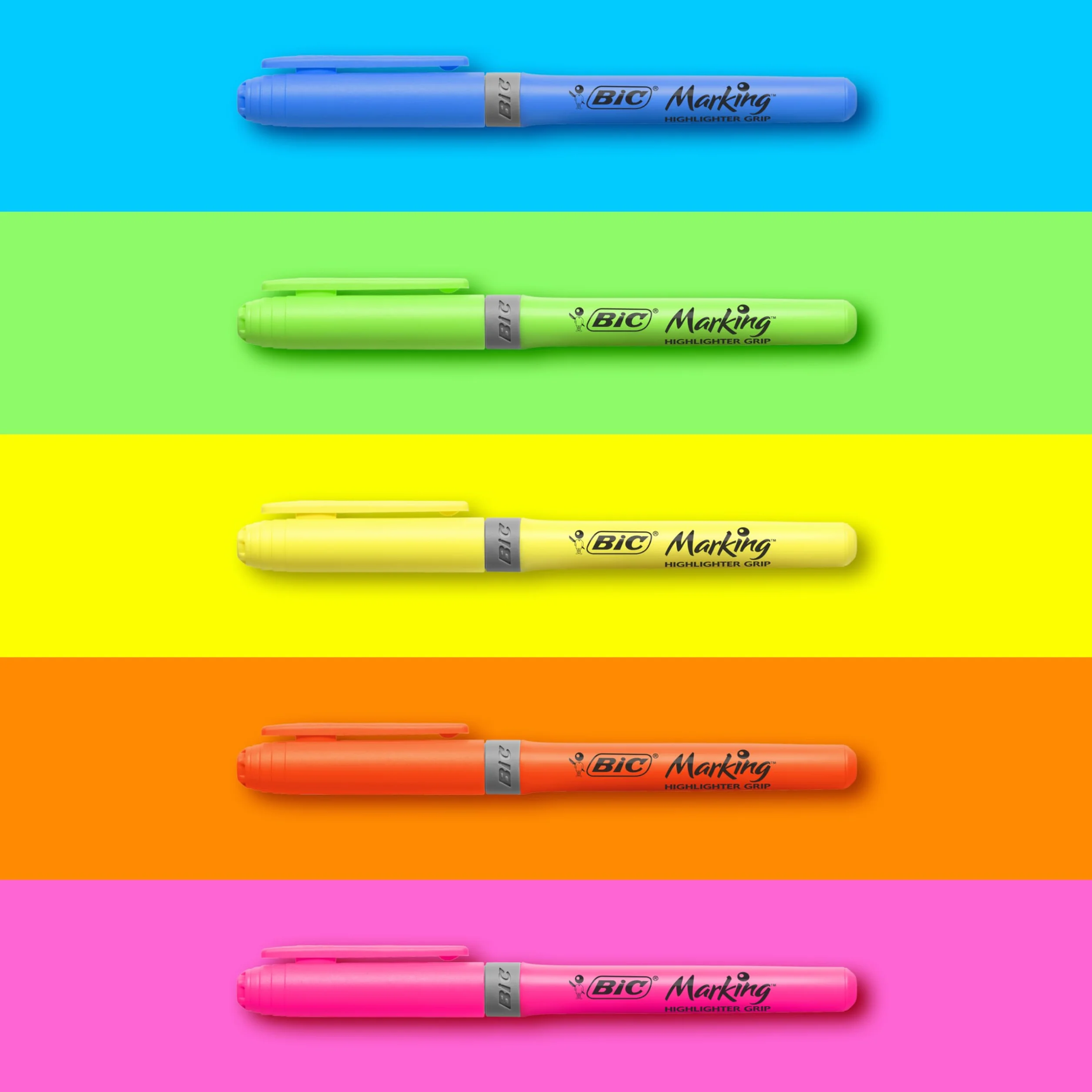 BIC Zakreślacz Highlighter Grip Collection Blister 12 szt