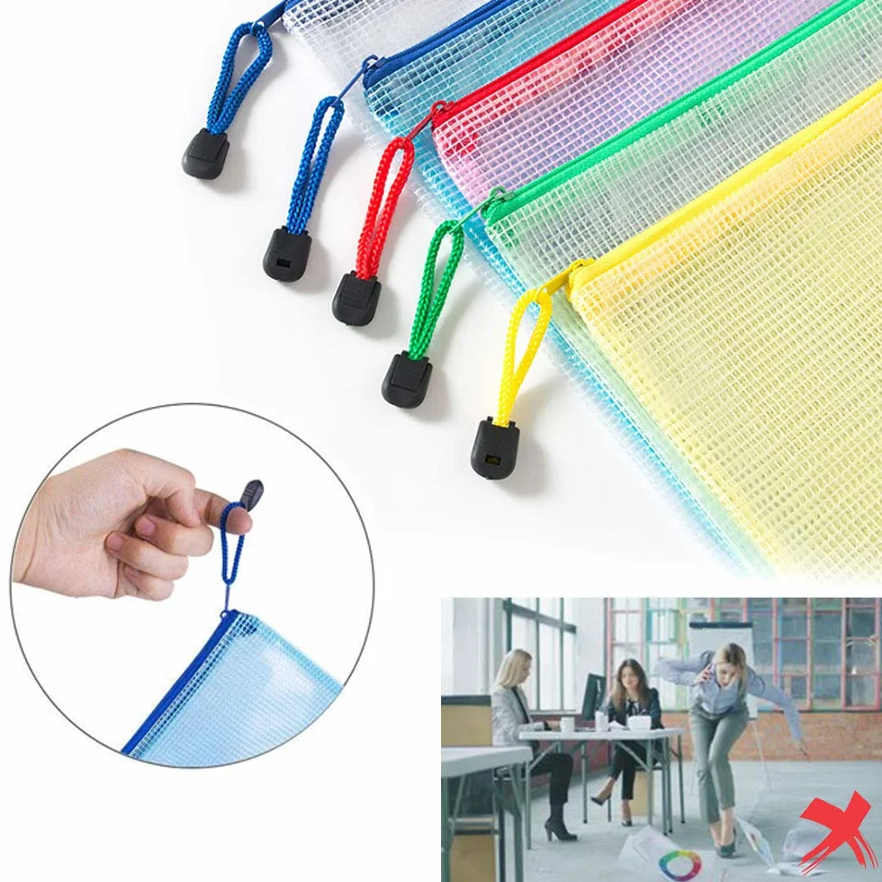 Vicloon A4 PVC Zipper Folder kieszenie na foldery 10 szt. do przechowywania dokumentów