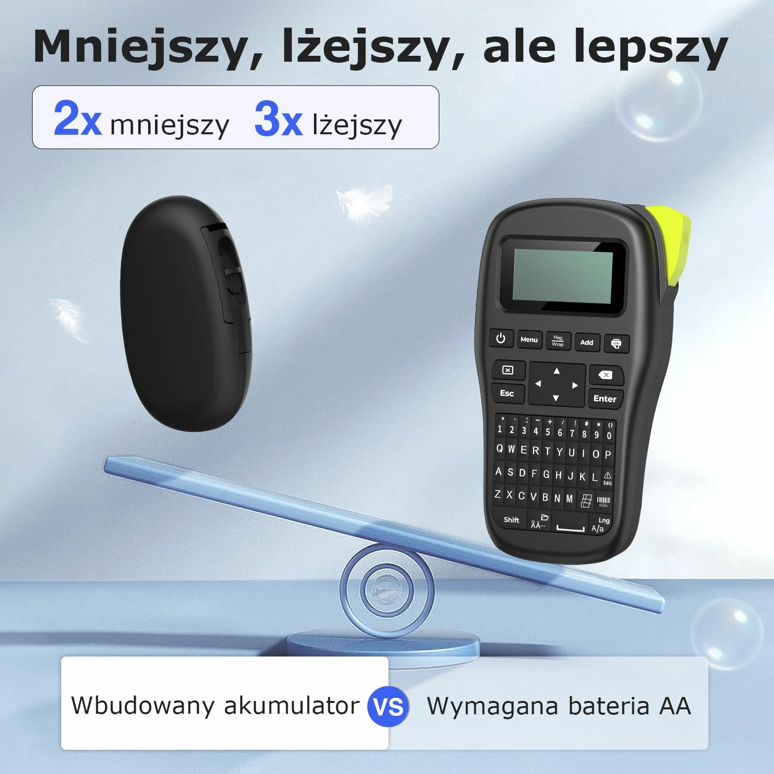 SUPVAN E10 Drukarka Etykiet Bluetooth, Termiczna i Bez Tuszu, z Wodoodpornymi Etykietami Samoprzylepnymi, Aplikacja Mobilna (40+ Czcionek, 150+ Szablonów, 700+ Ikon), Do Domu i Biura, Czarna