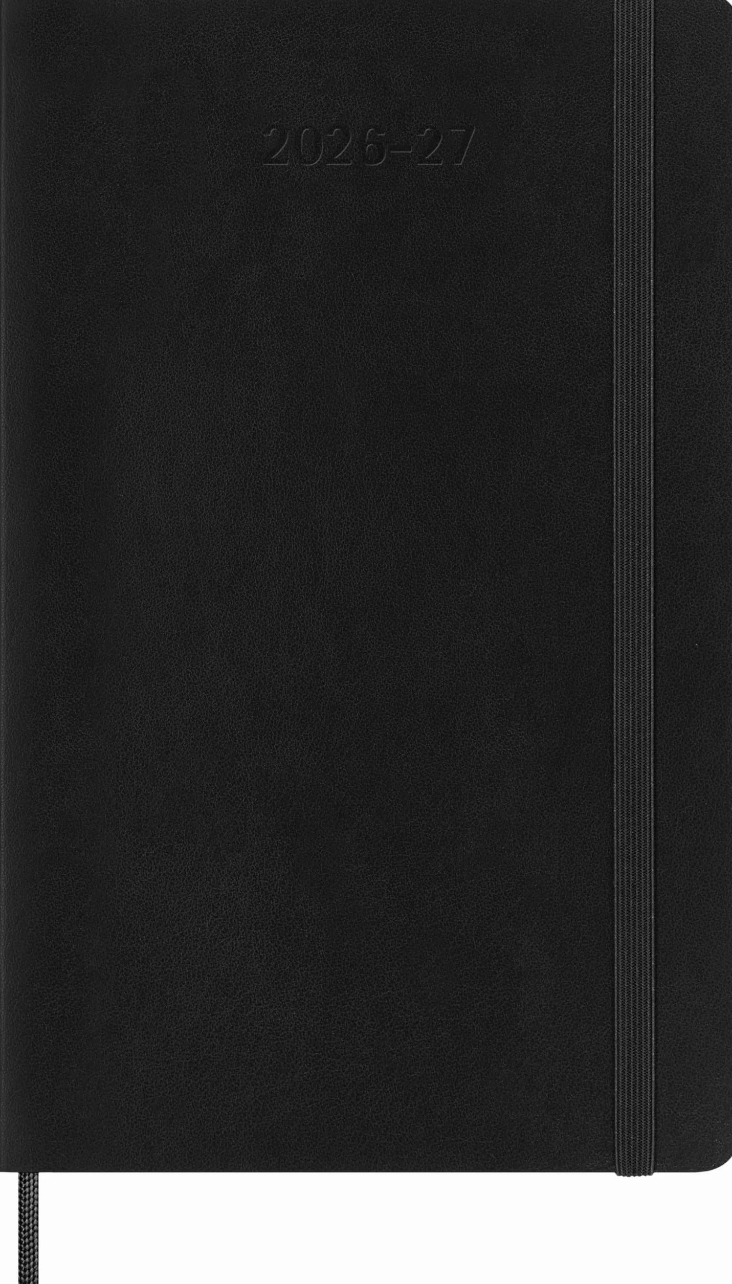 Moleskine Kalendarz dzienny 2026-2027 – 18-miesięczny kalendarz z miękką okładką i zamknięciem na gumkę, kolor czarny, rozmiar L 13 x 21 cm