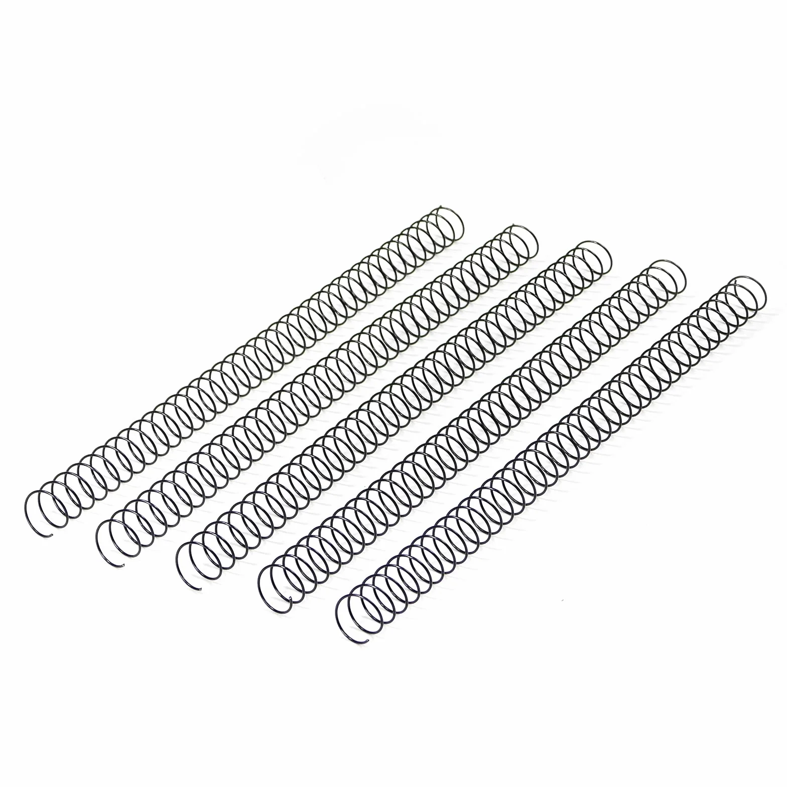 RAYSON Spiralne spiralne cewki do bindowania, 90 arkuszy, skok 3:1, 14,3 mm, czarne, 100 sztuk