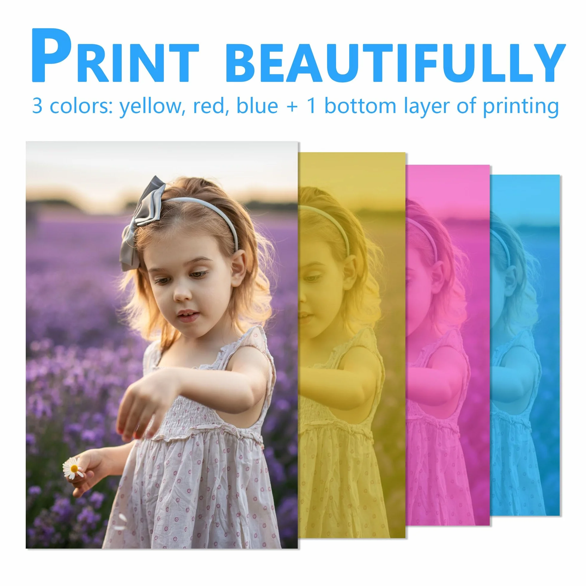 LCL Kompatybilny z Canon Selphy CP1500 CP1300 CP1000 CP1200 CP910 Zestaw papieru fotograficznego i atramentowego, 100 x 148 mm, 108 arkuszy papieru i 3 kolorowe kasety atramentowe do Canon Selphy KP