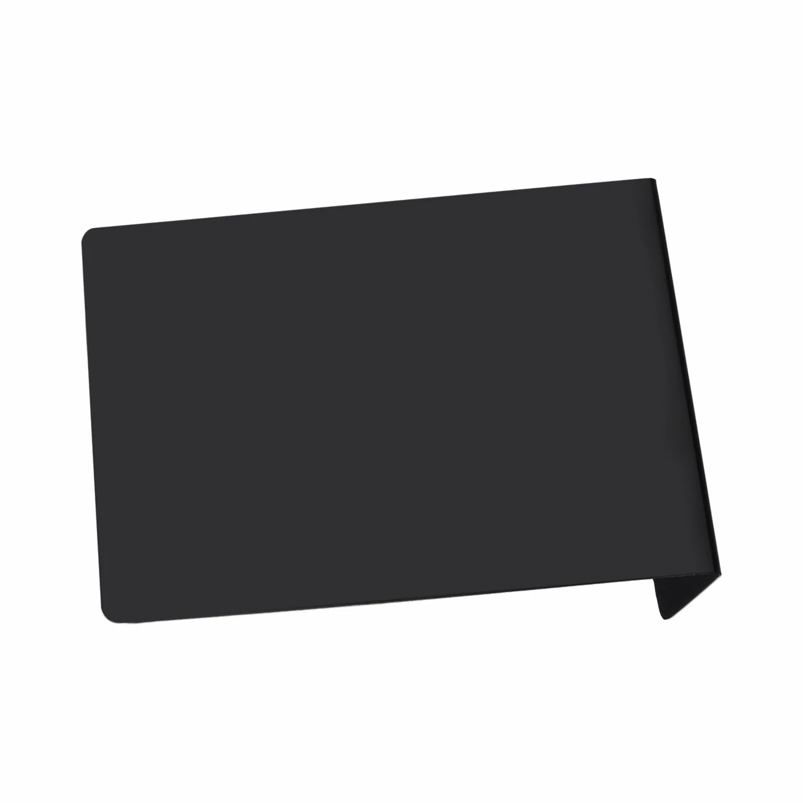 SINJEUN 8 sztuk 21 x 15,2 cm, matowe, czarne, w kształcie litery L, małe tablice do opisywania, tabliczki bufetowe do tabliczek informacyjnych, tabliczki z cenami, na stół, wesele, imprezę, piekarz