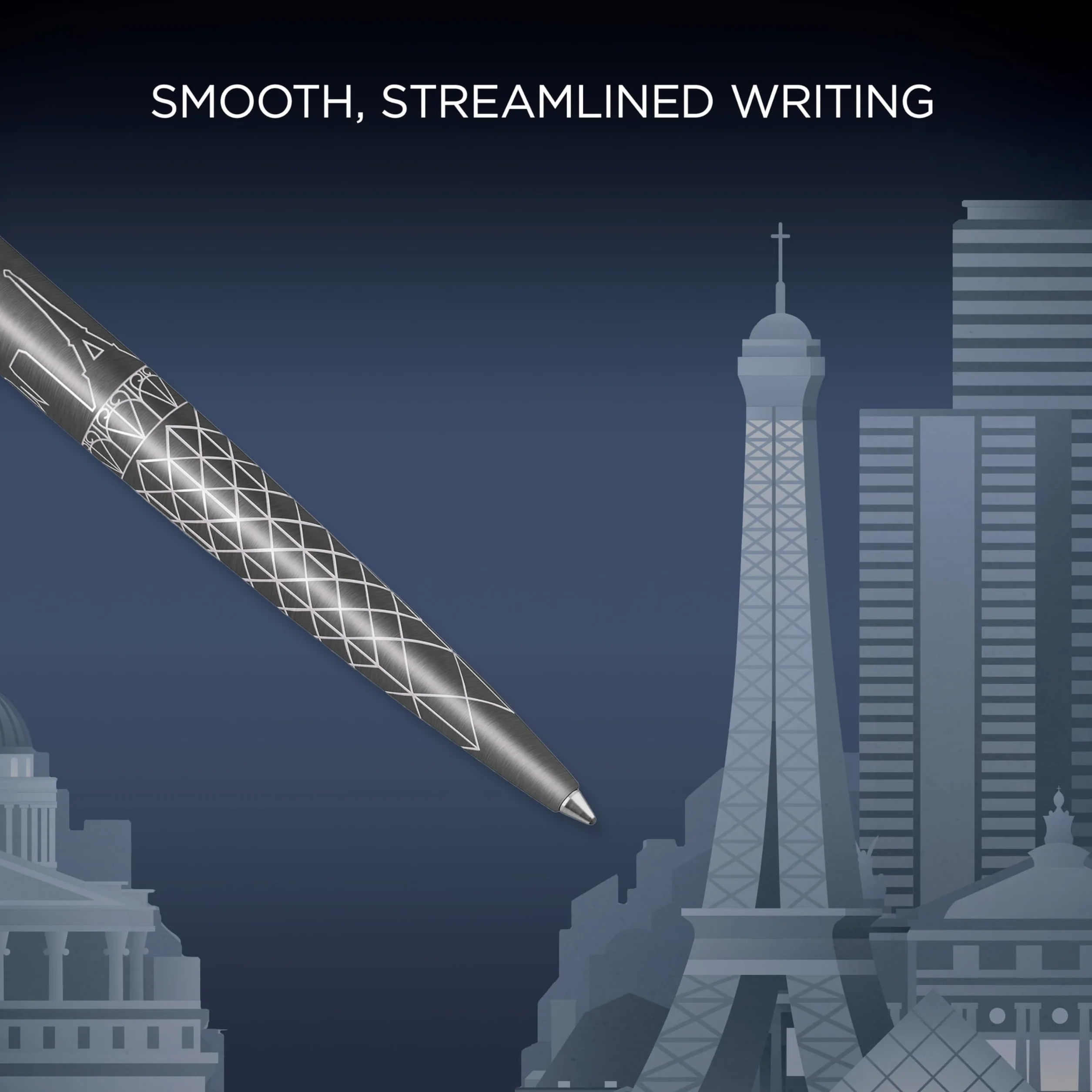 Parker Jotter Długopis Paris Grey Edycja Specjalna Medium Niebieski Tusz Opakowanie Prezentowe