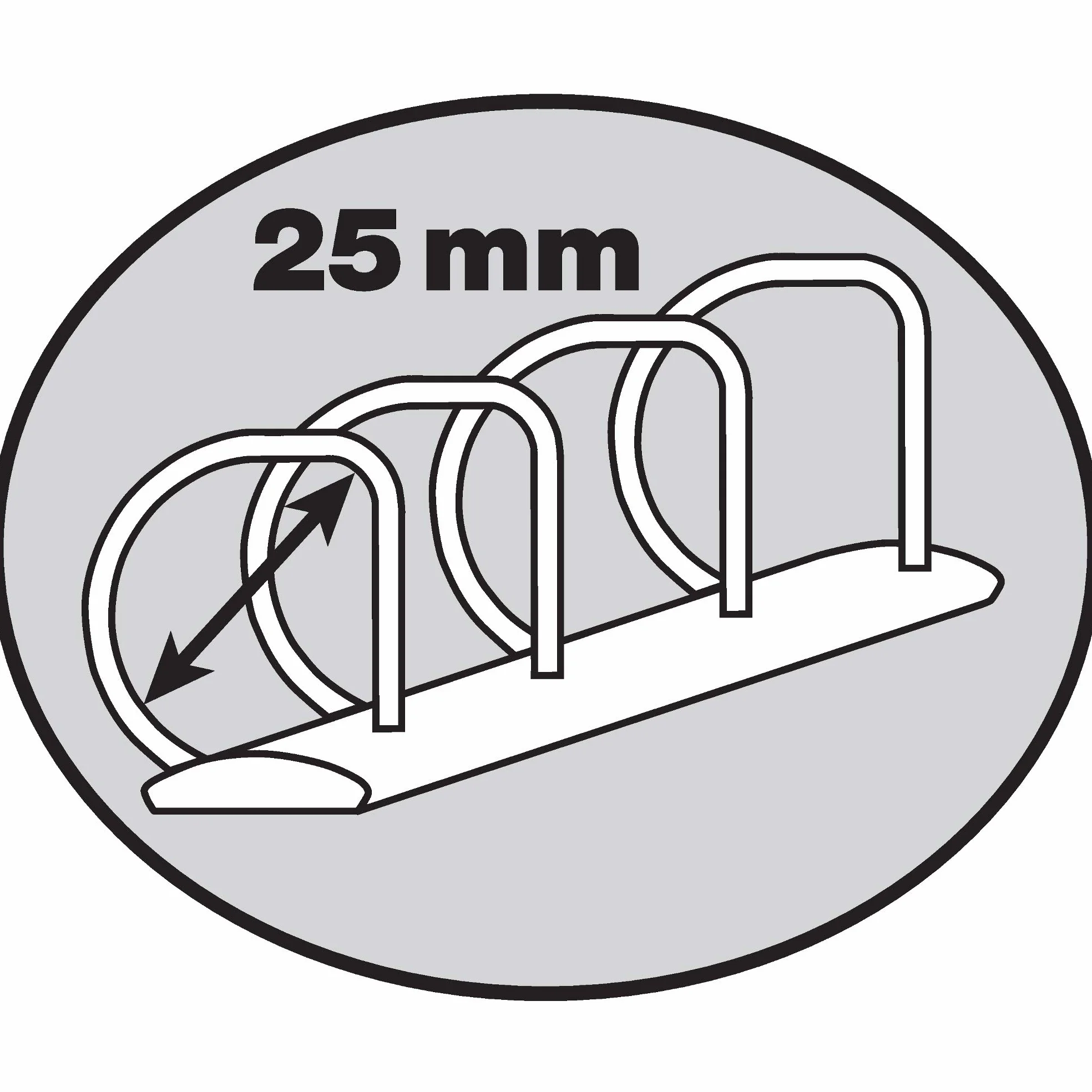 Falken Plastikowy segregator pierścieniowy do prezentacji z tworzywa sztucznego DIN A4 biały 4-pierścieniowy 25 mm biały
