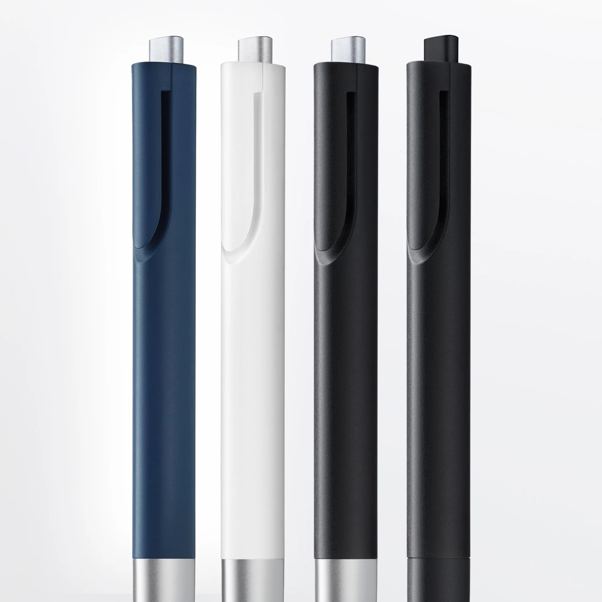 LAMY noto długopis 283 biało-srebrny mechanizm naciskowy wkład o dużej pojemności linia M