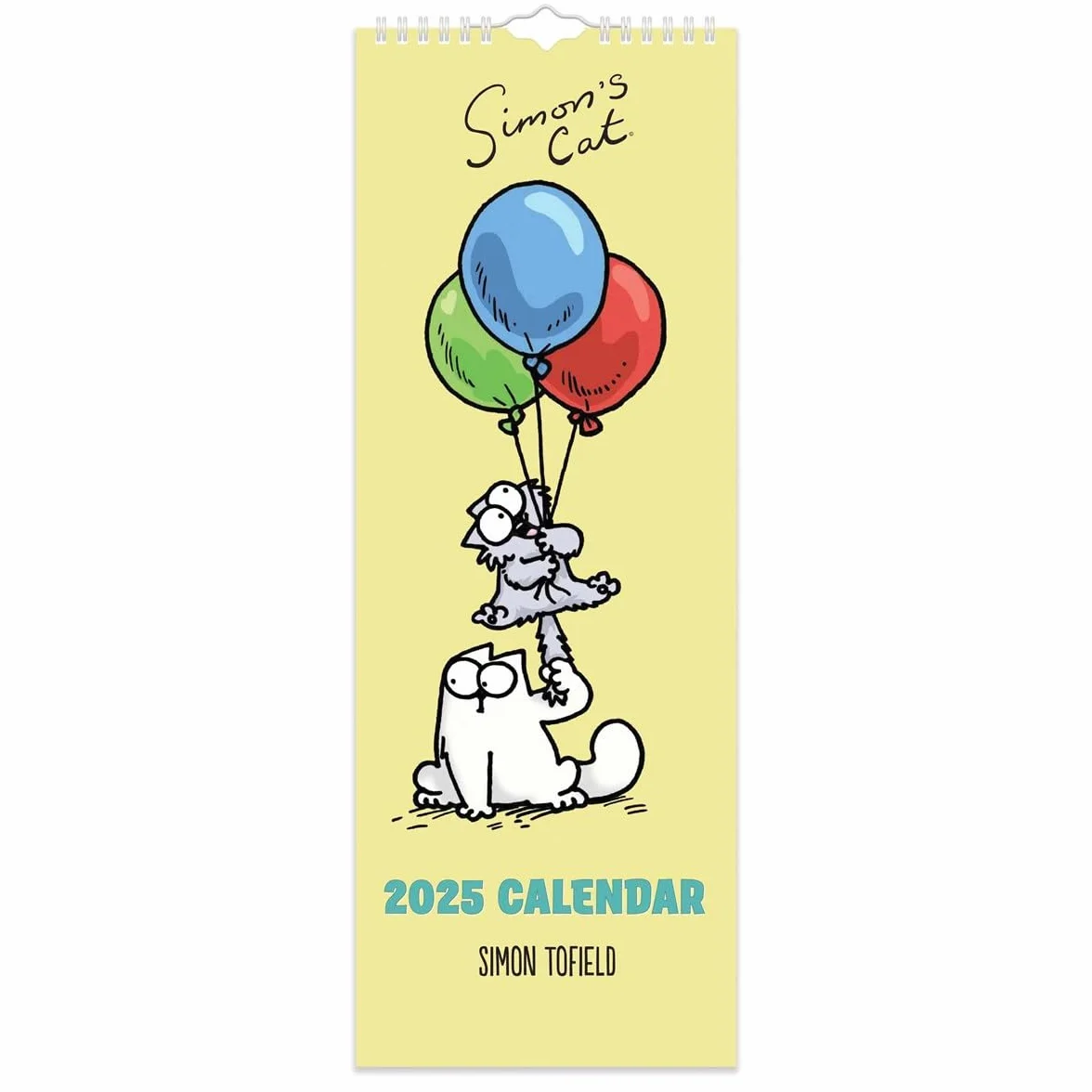 Simon's Cat wąski kalendarz 2025