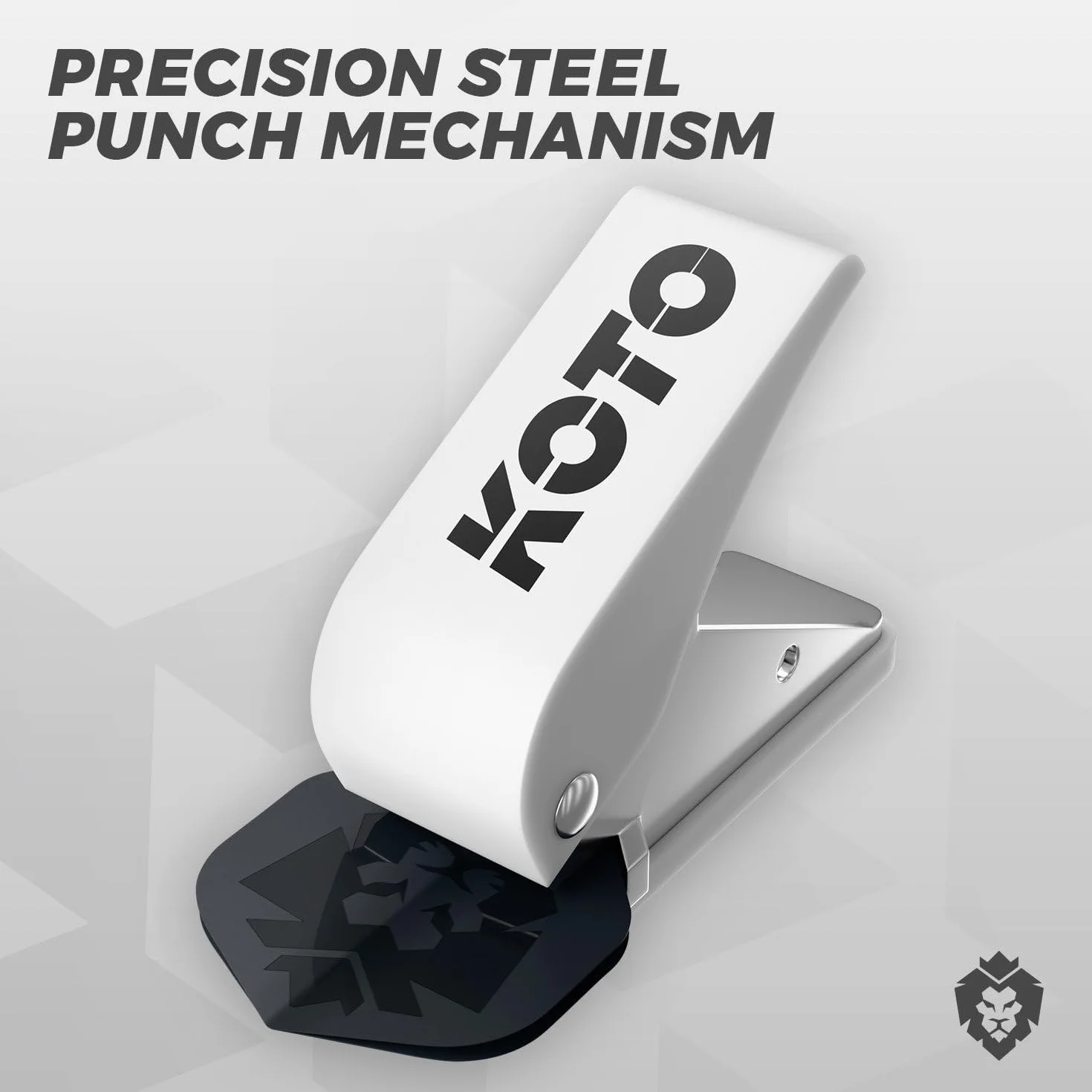 KOTO - Flight Lock Punch Machine, biały dziurkacz lotkowy, pasujące otwory w Twoich piórach