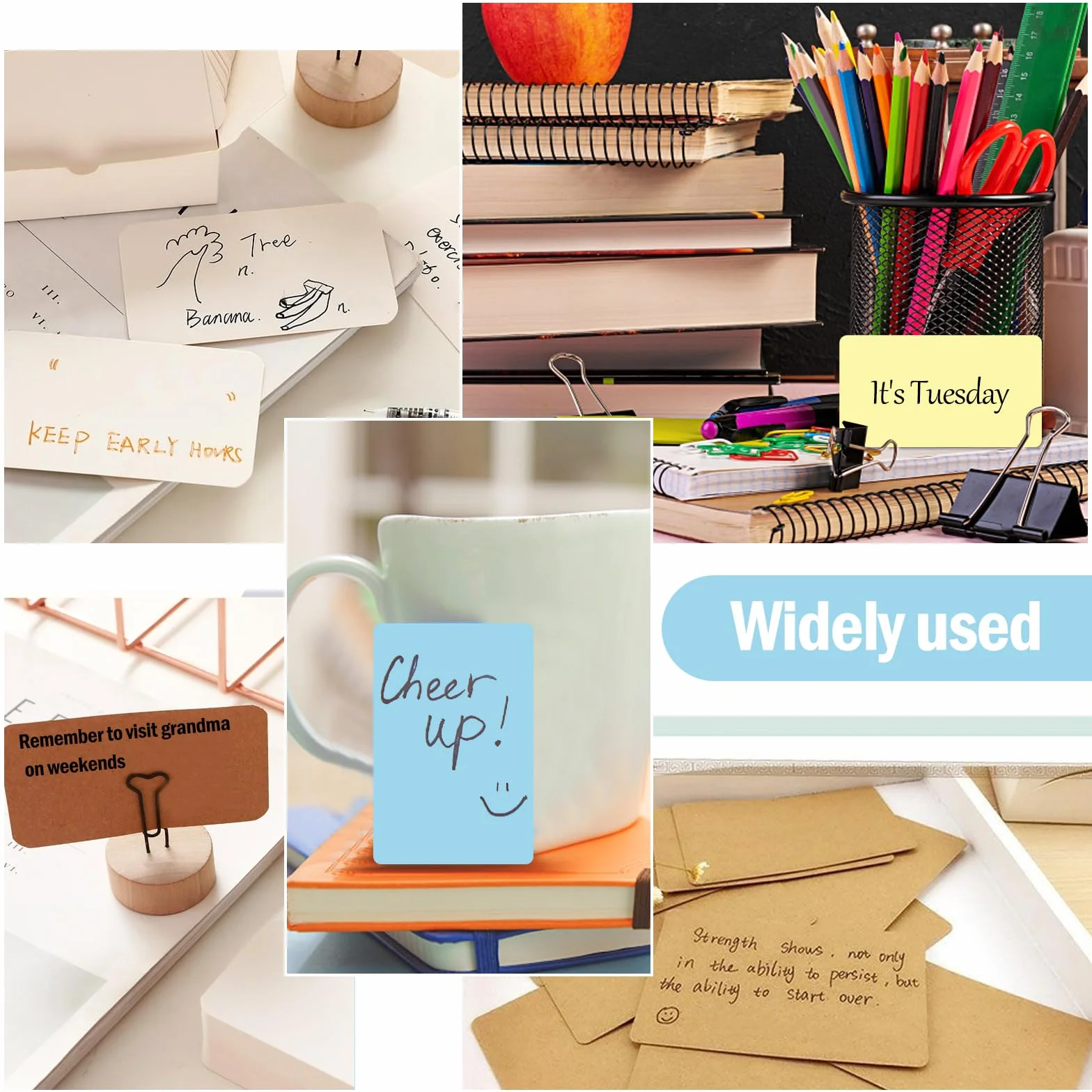 600 sztuk kolorowy papier kraft do nauki wizytówki karty flashcards