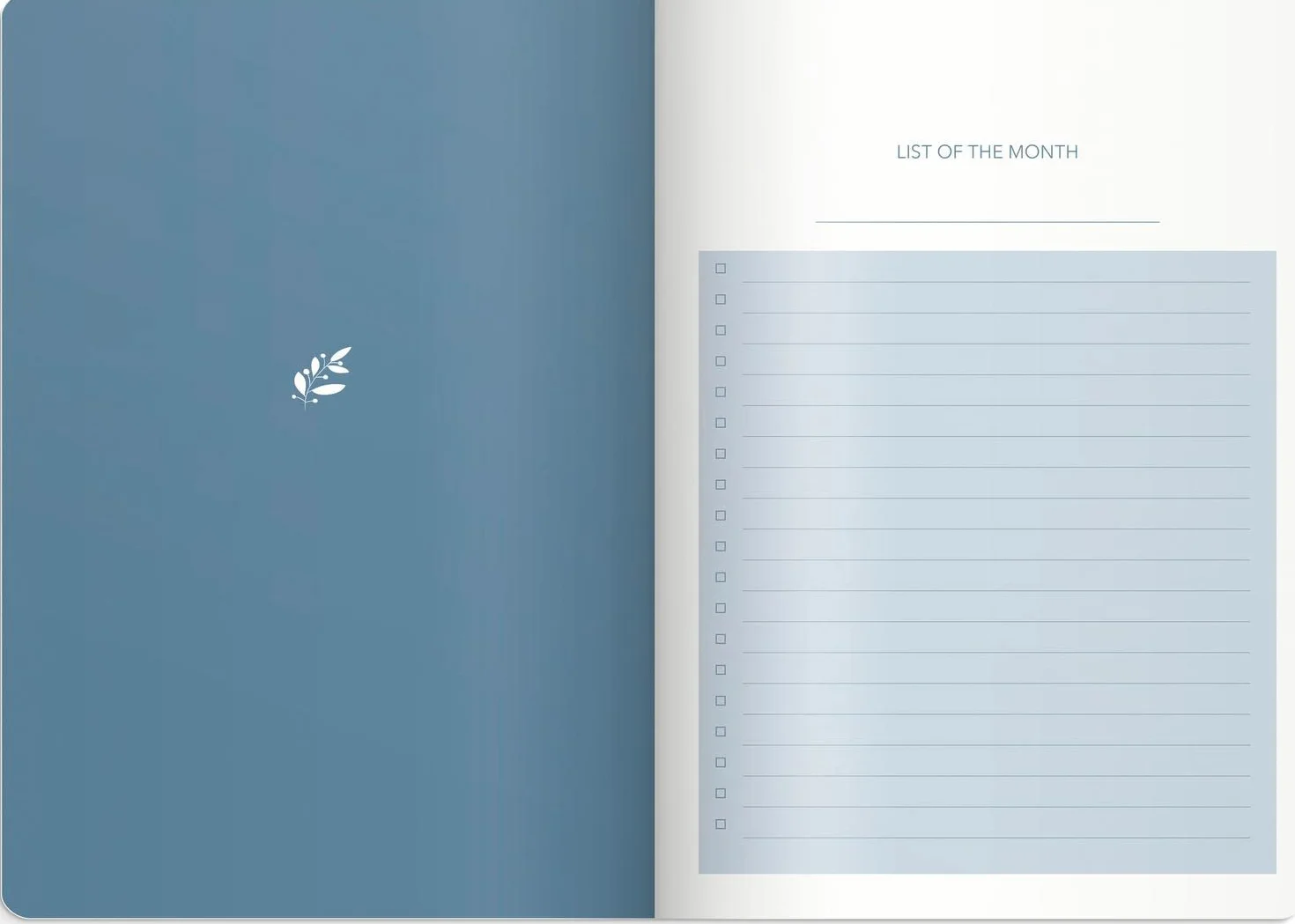 Burde Week Planner undated blue: Terminplaner Undatiert