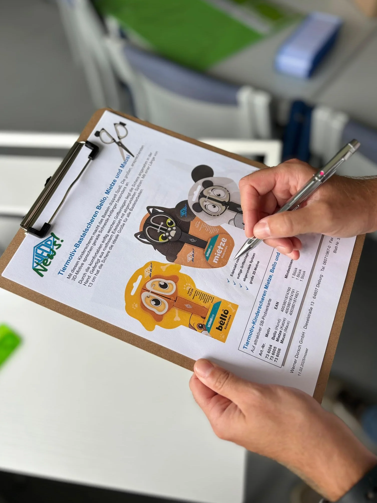 WEDO® Podkładka z klipsem DIN A4 z płyty MDF, z włókna drzewnego, kolor brązowy