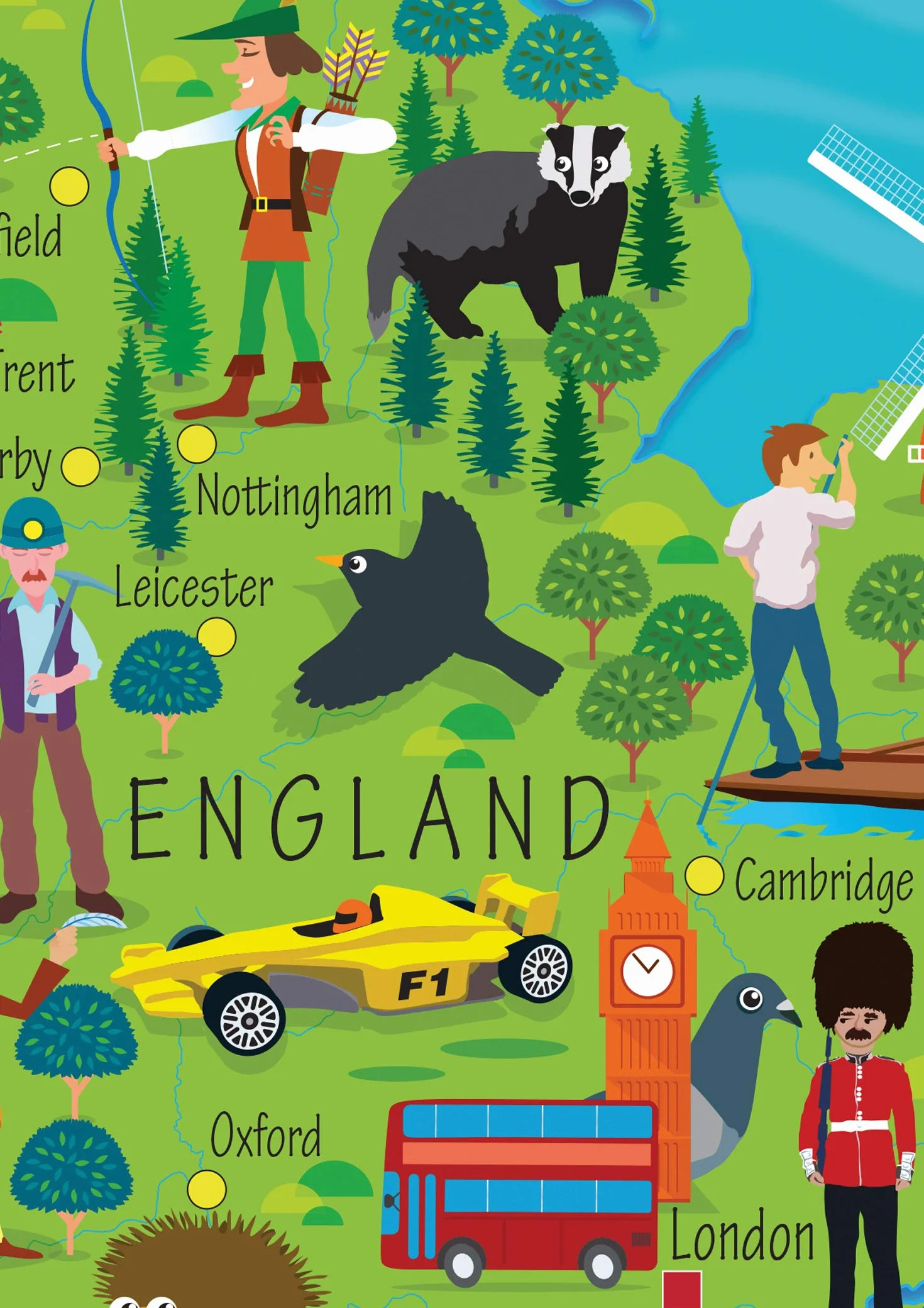 Children’s Wall Map of the United Kingdom and Ireland: Ideal way for kids to improve their UK knowledge
