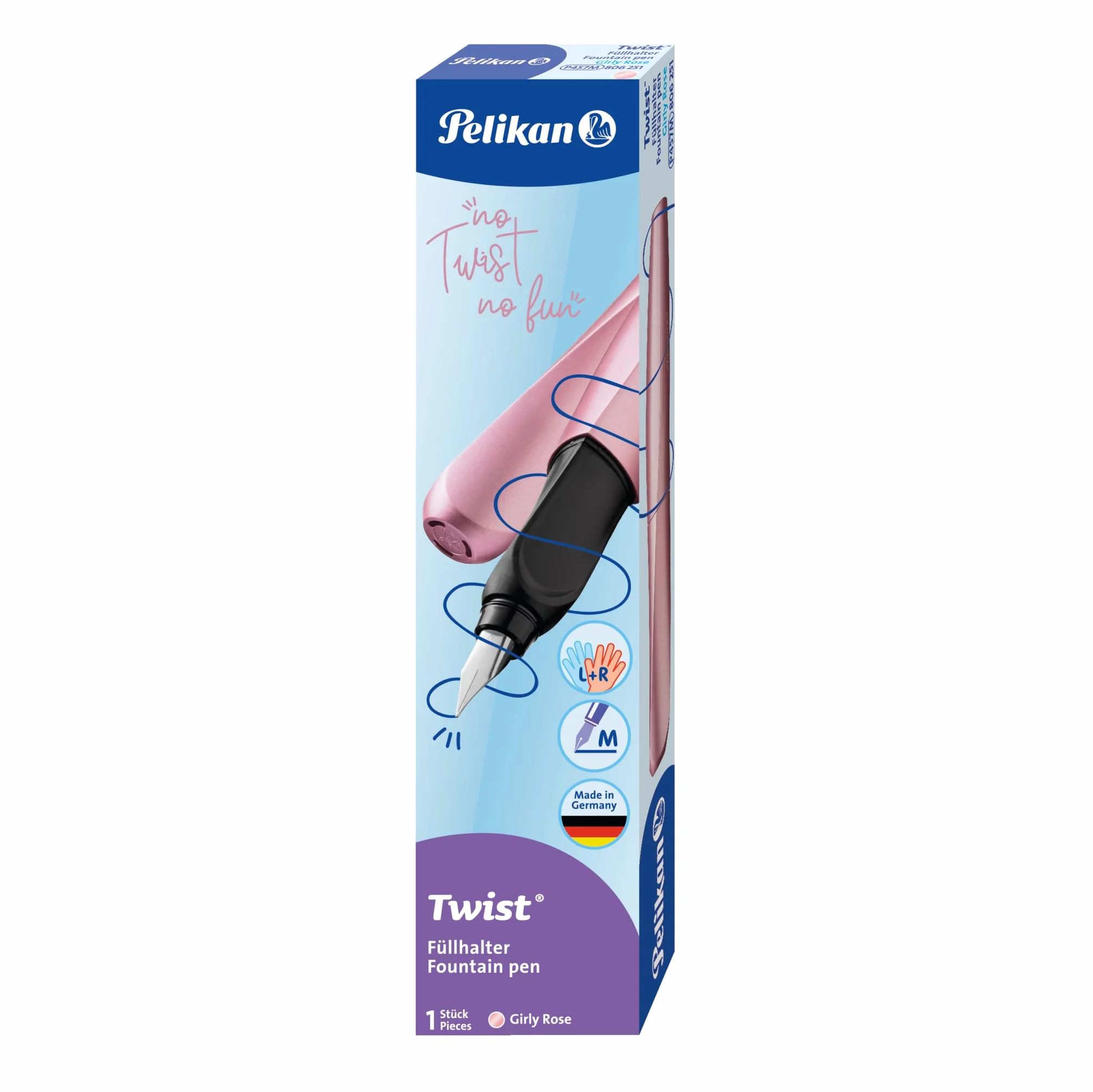 Pelikan Twist P457 806251 Pióro Wieczne, Girly Rose, M