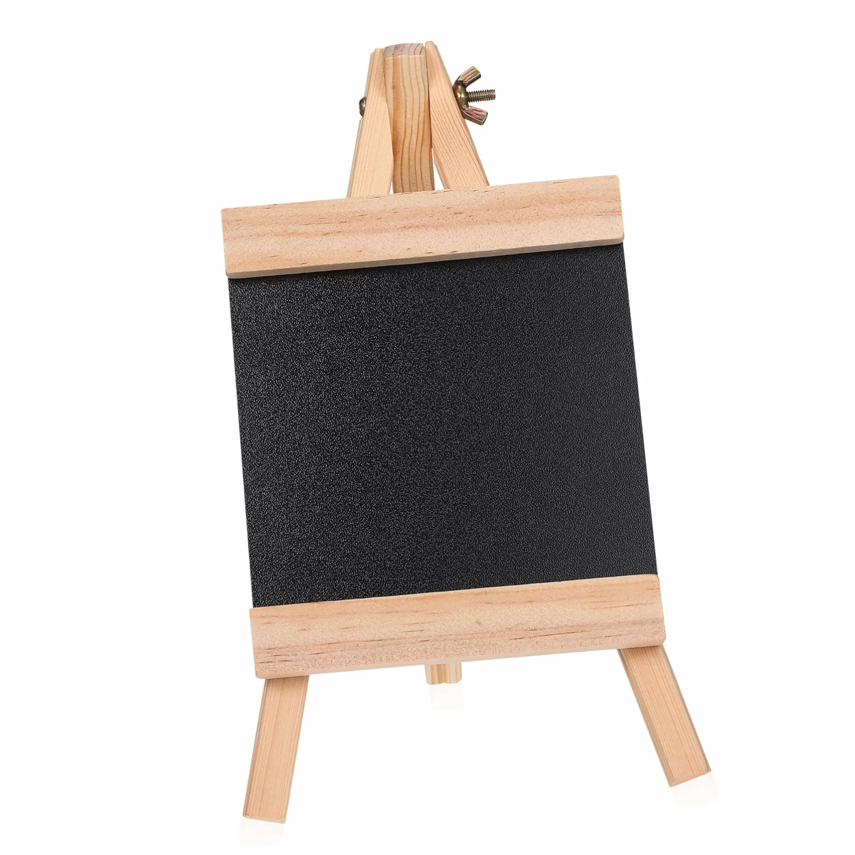 NUOBESTY Small Wooden Chalkboard with Stand Reusable Tabletop Sign for Restaurant Food Wedding And Banquet Use