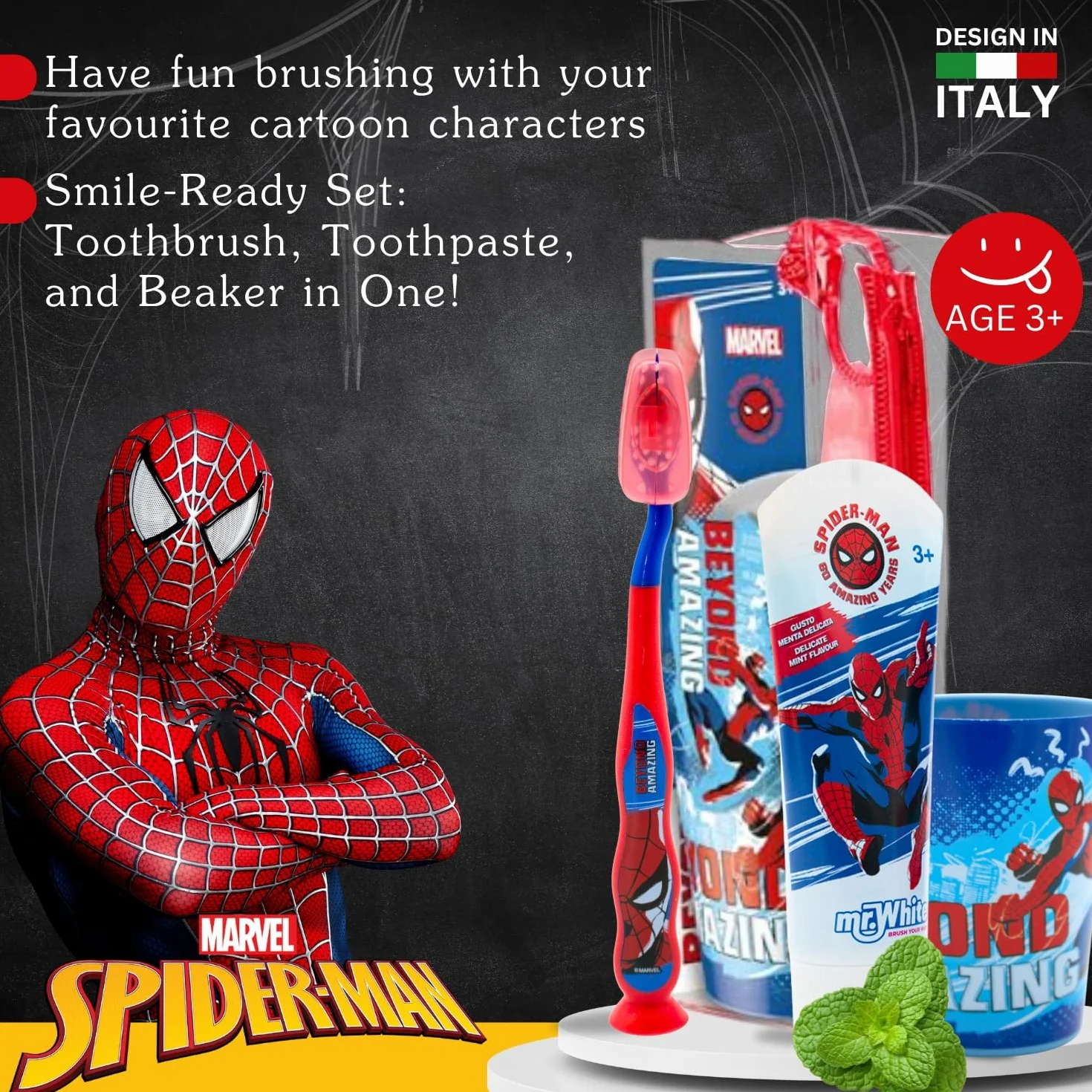 Mr White Jr piórnik z zestawem Spider-Man