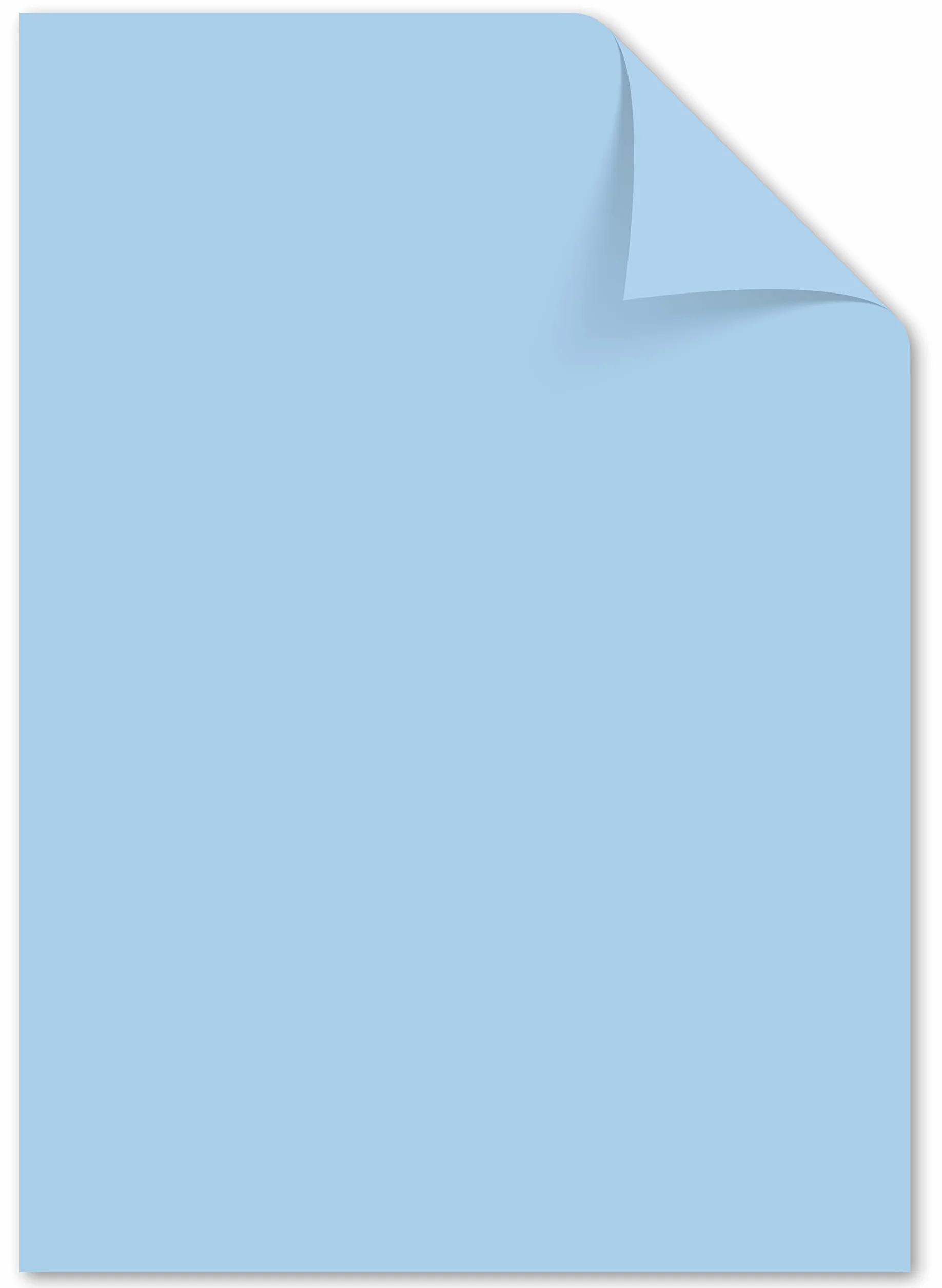 Kangaro - Papier kolorowy pastelowy niebieski DIN A4-120 g/m² FSC mix – 100 sztuk – papier listowy, do majsterkowania
