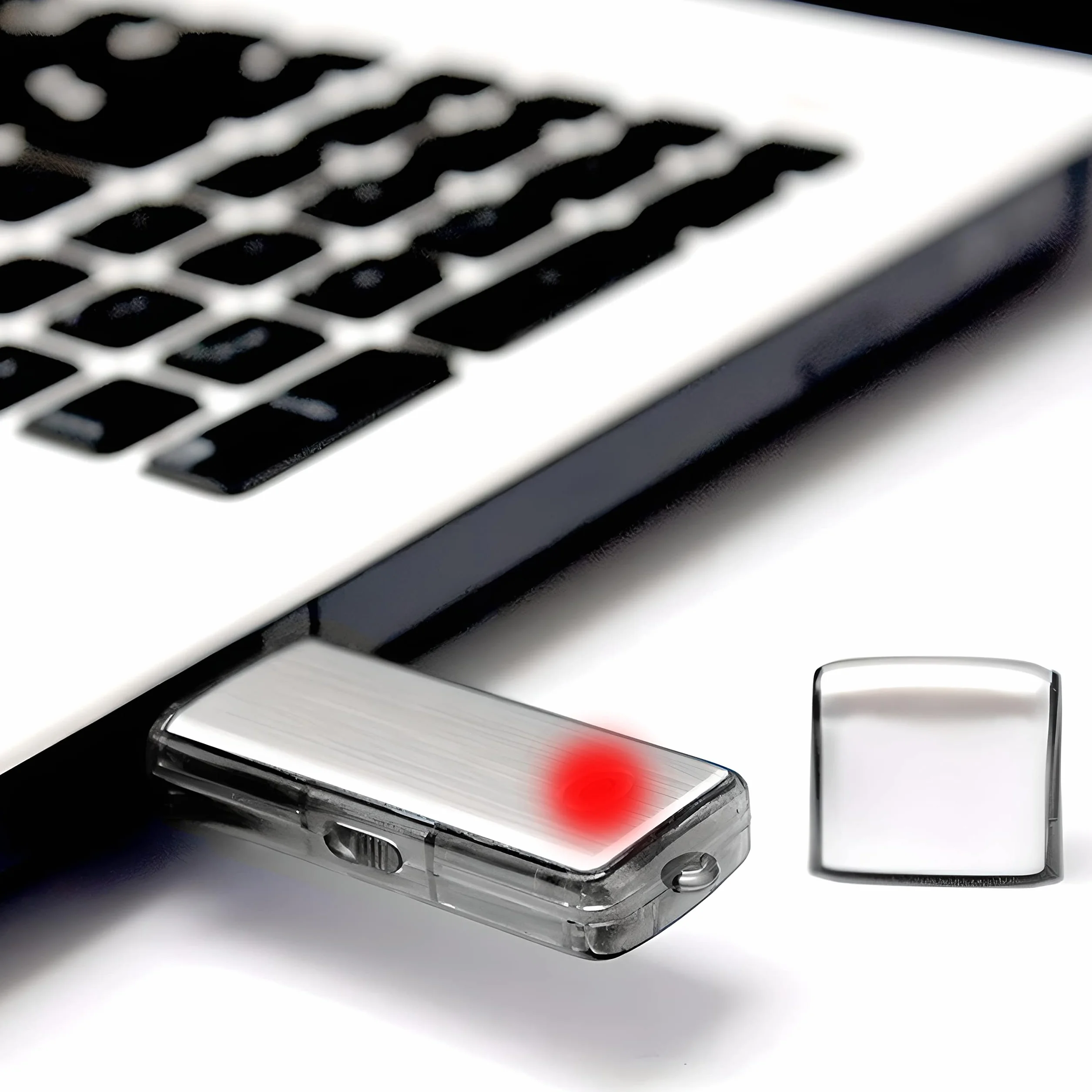 Retoo Dyktafon cyfrowy USB 8 GB z aktywacją głosową do nagrywania wykładów i spotkań