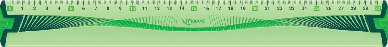 Maped M244304 - zestaw do rysowania Flex Maxi 4-częściowy z linijką 30 cm i dwoma trójkątnymi kątami