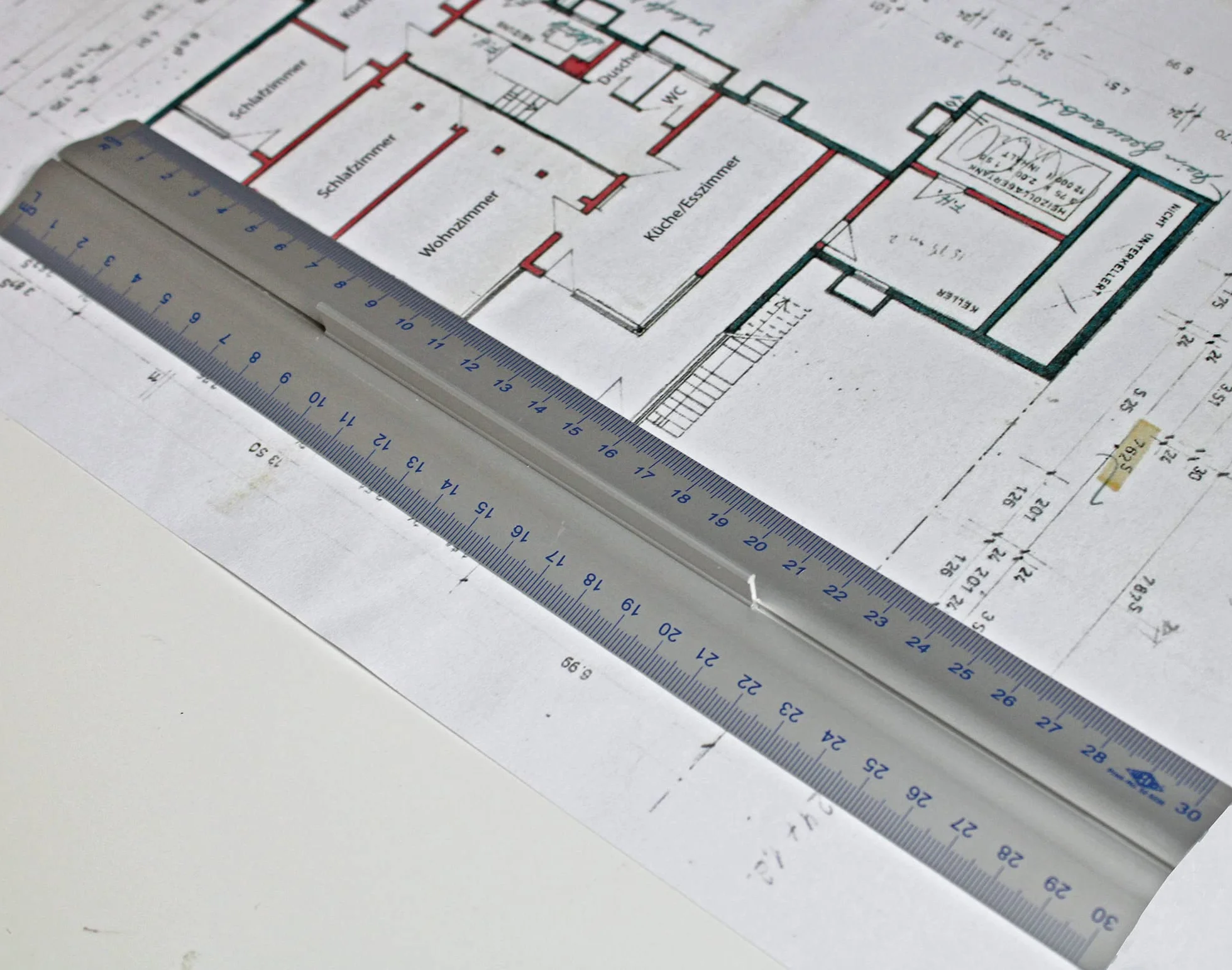 Wedo Linijka Srebrna 30cm