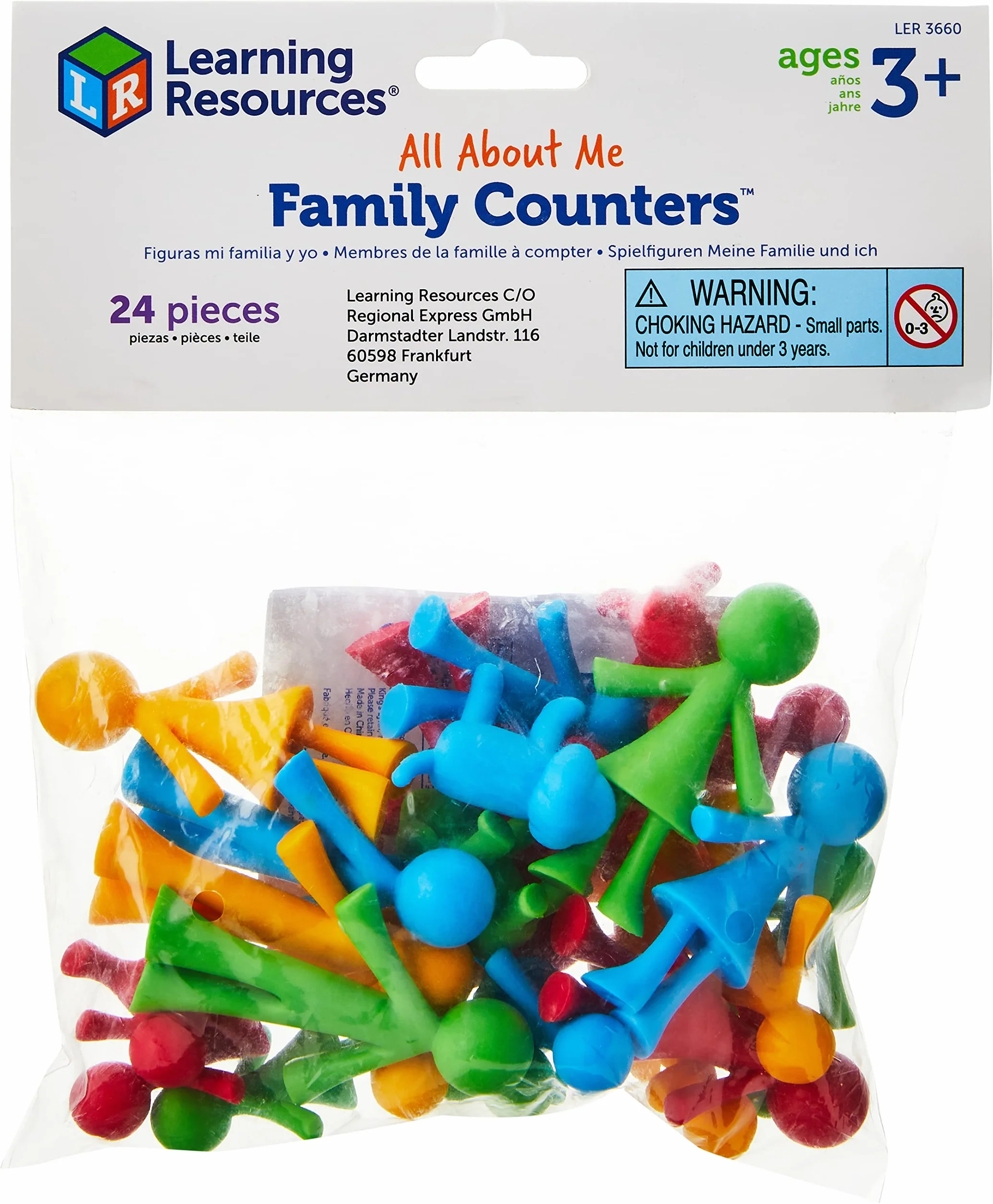 Learning Resources Wszystko O Mnie Family Counters 24-Kawałek Torba