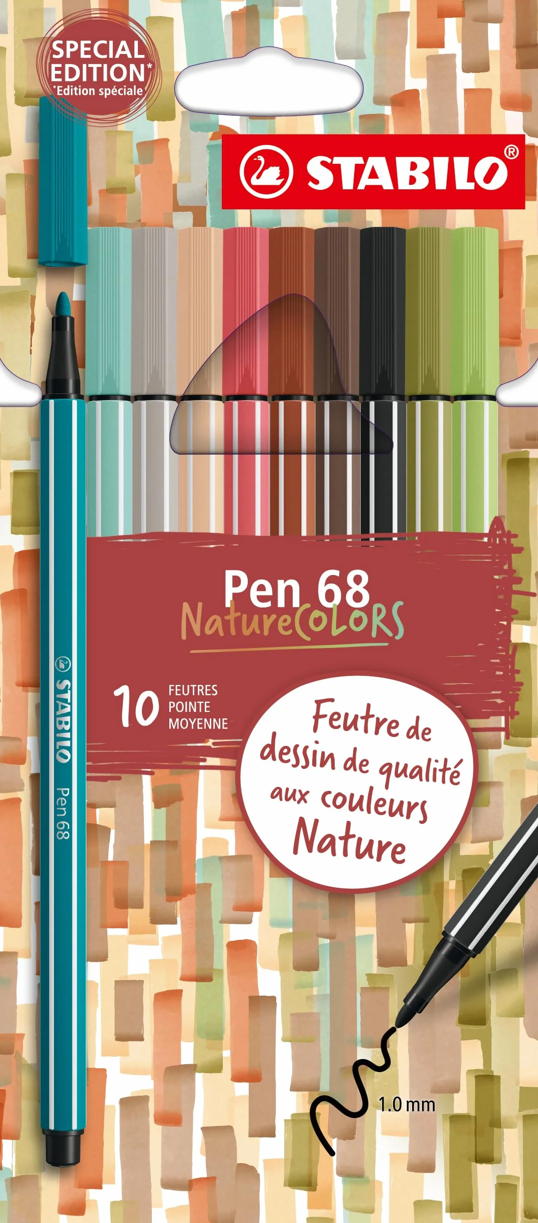STABILO Pen 68 NatureCOLORS Premium 10 sztuk, różne kolory natury