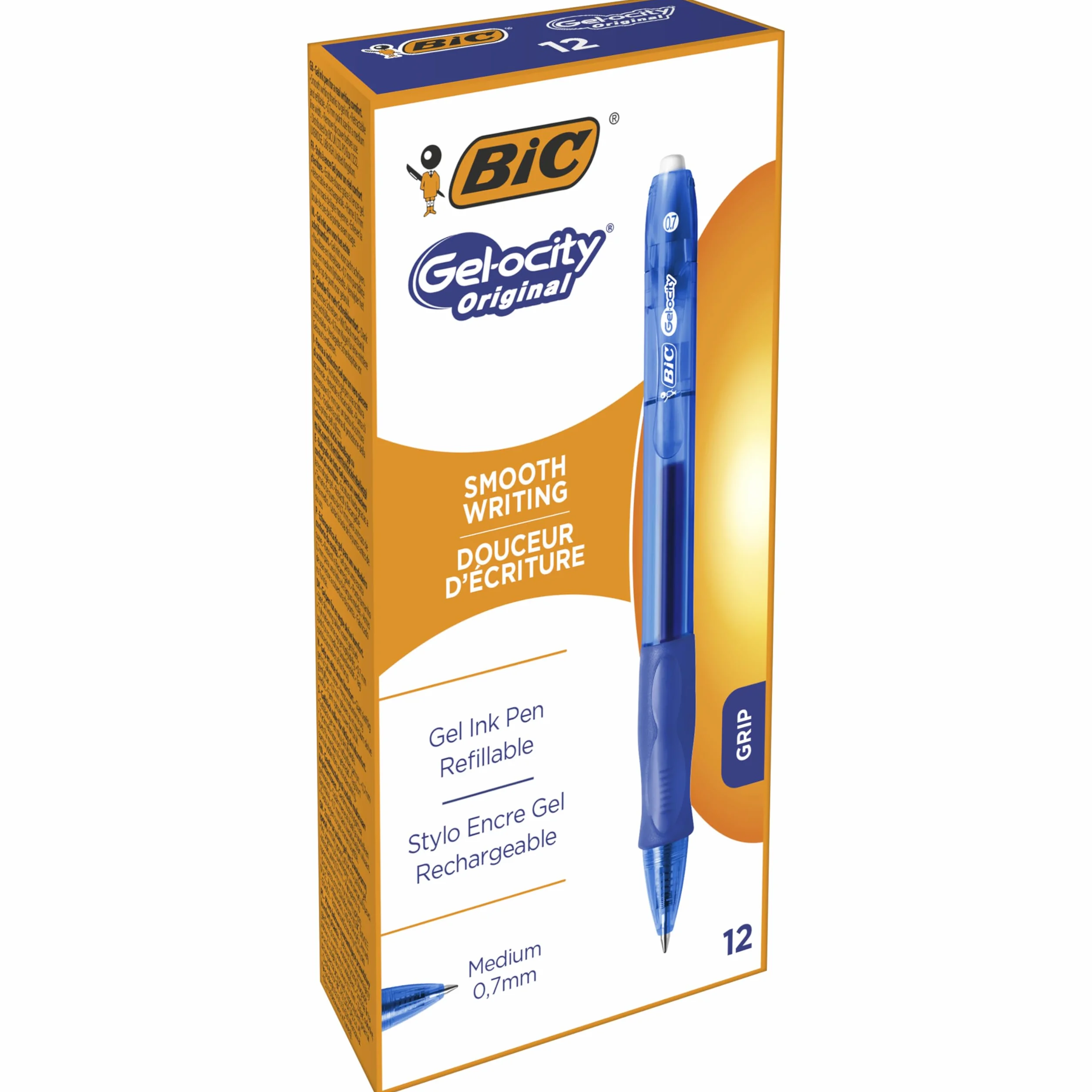 Bic Gel-Ocity Długopisy Żelowe Niebieski 12 sztuk