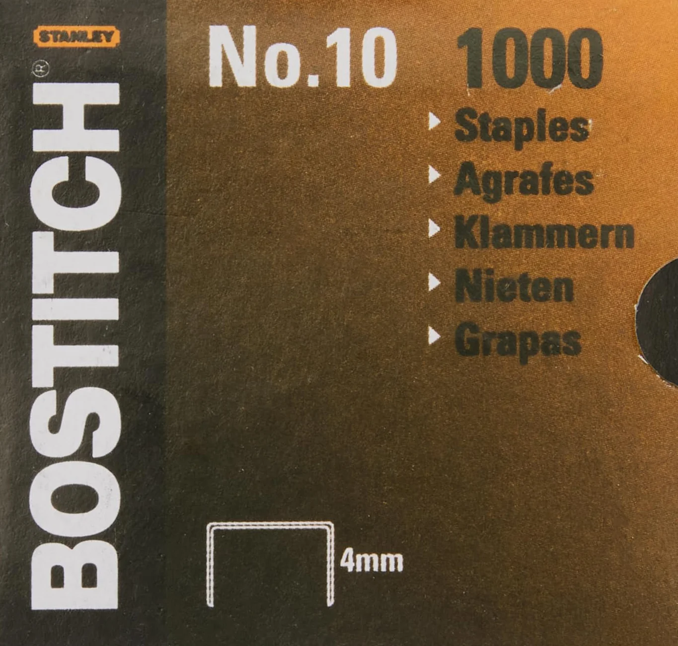 Bostitch NO-10-1M zszywki do HP10, 9x4 mm, 1000 sztuk