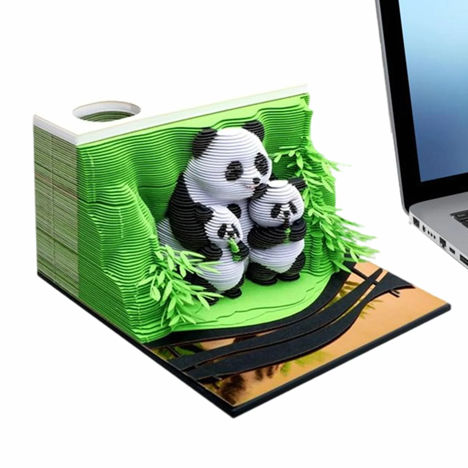 Kalendarz 3D biurko 2026 – Panda Tear Away kalendarz 3D, dekoracyjny notatnik biurko, stolik nocny, do szko?y, domu, biura, freelancerów, nauczycieli, studentów