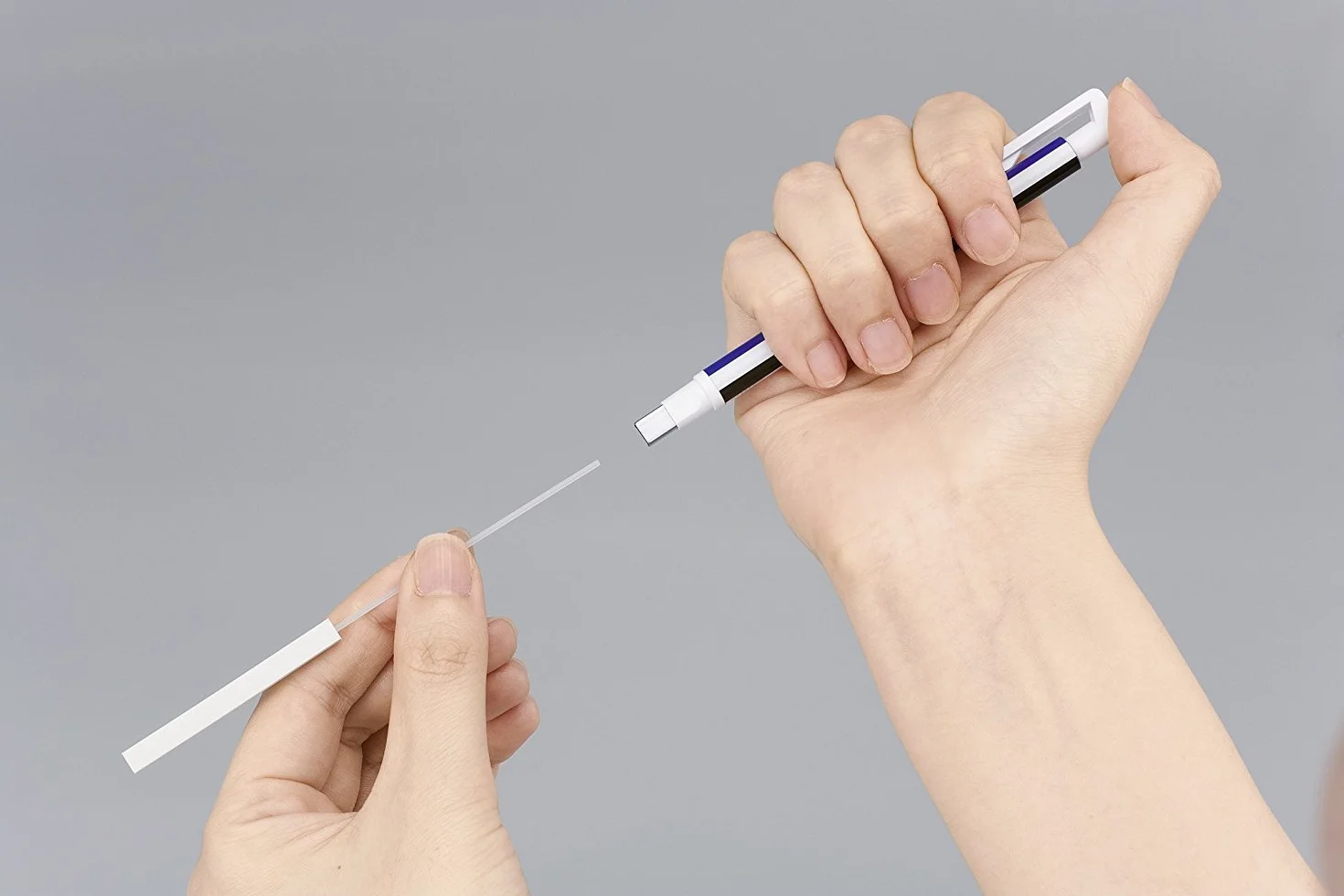 Tombow Precyzyjna gumka MONO zero, kwadratowa końcówka, 2,5 mm x 5 mm, czarna + 2 x gumka do ścierania