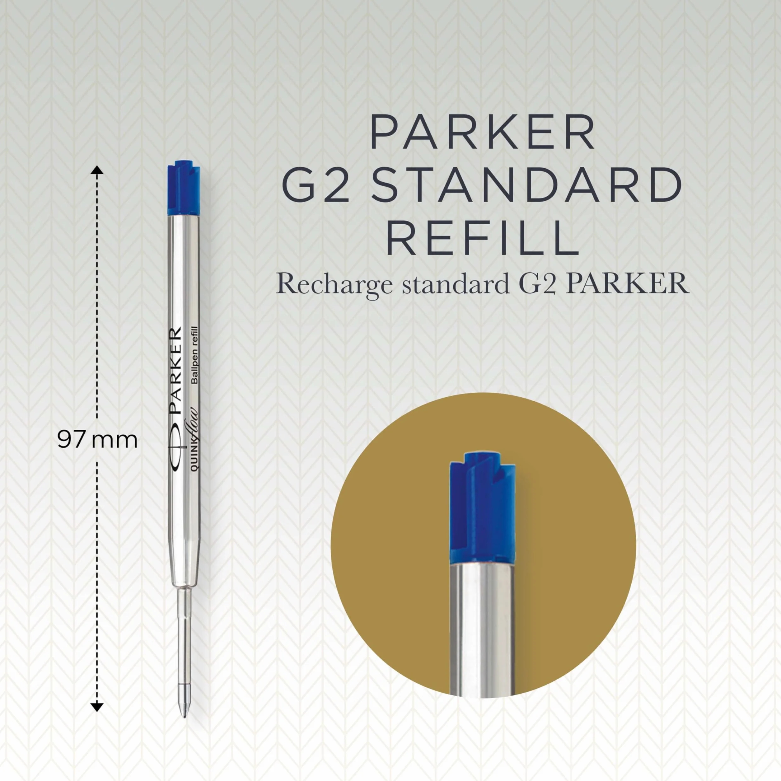 Parker Quinkflow Naboje do Piór Niebieski 3 Sztuki