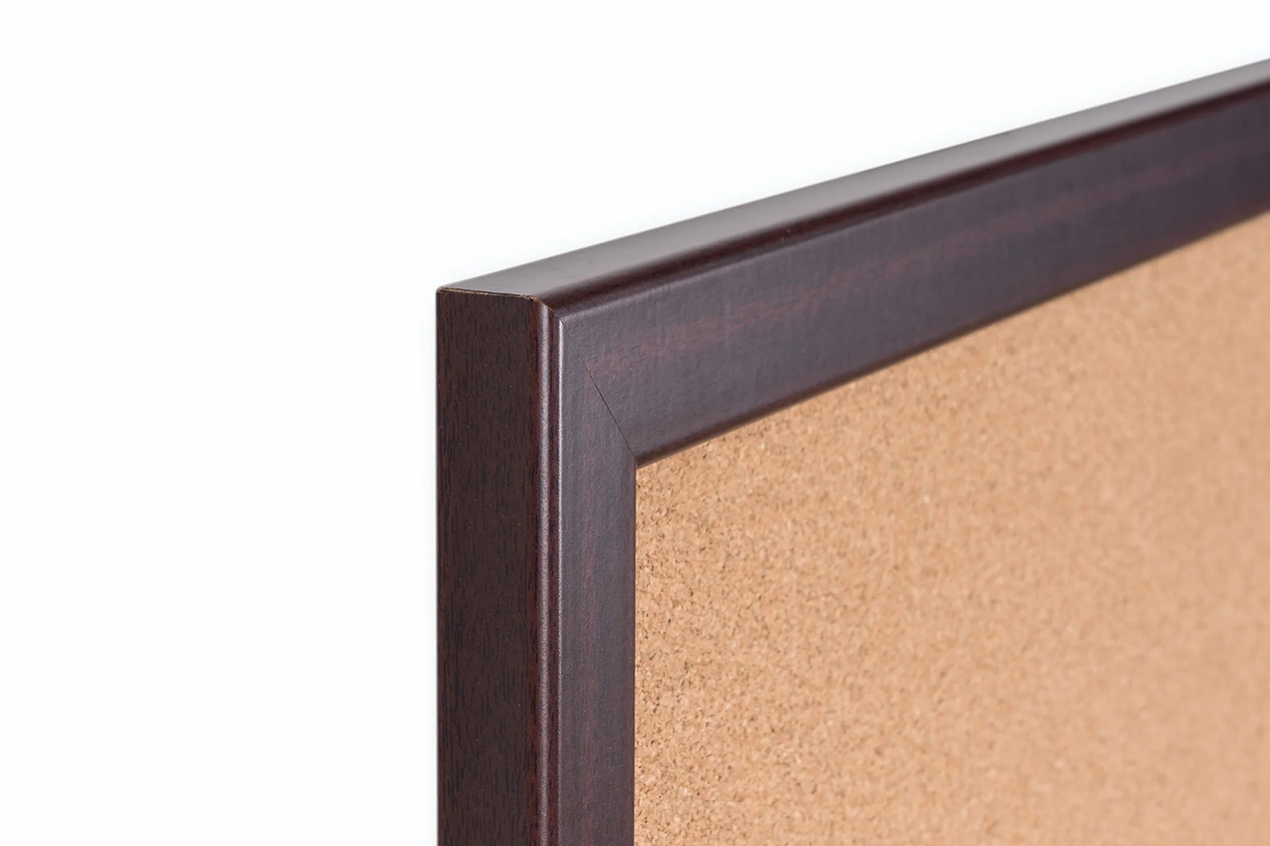 Bi-Office Earth tablica korkowa z ramą Prime MDF, wiśnia, przyjazna dla środowiska tablica do przypinania z warstwą naturalnego korka, 120 x 90 cm