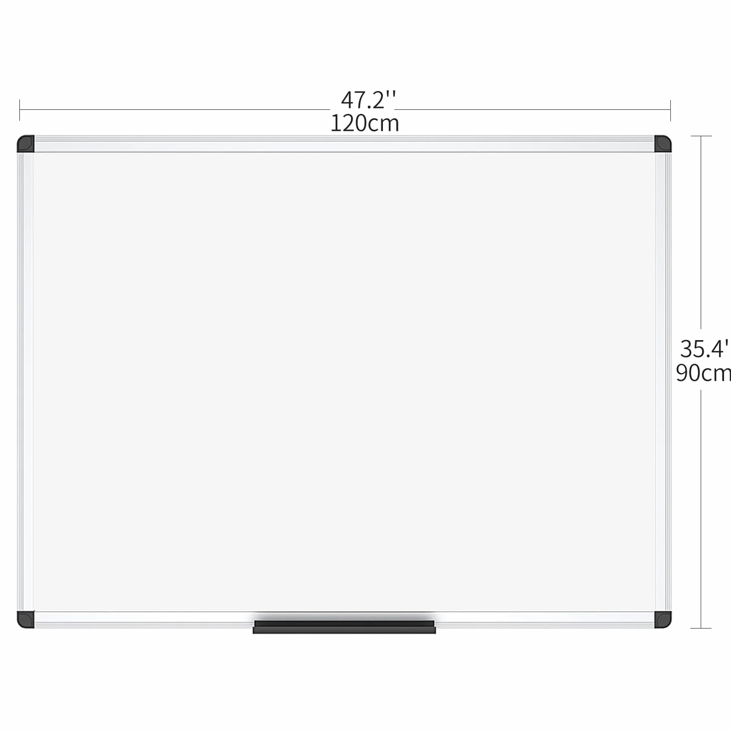 VIZ-PRO Tablica suchościeralna magnetyczna 120 x 90 cm aluminiowa rama