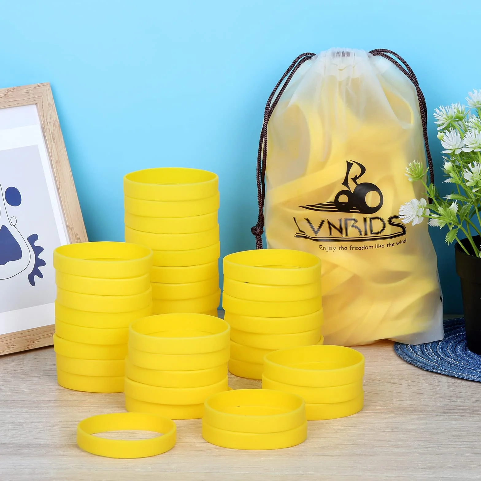 Gumowe bransoletki silikonowe na rękę 18 cm dla dzieci nastolatków sportowe