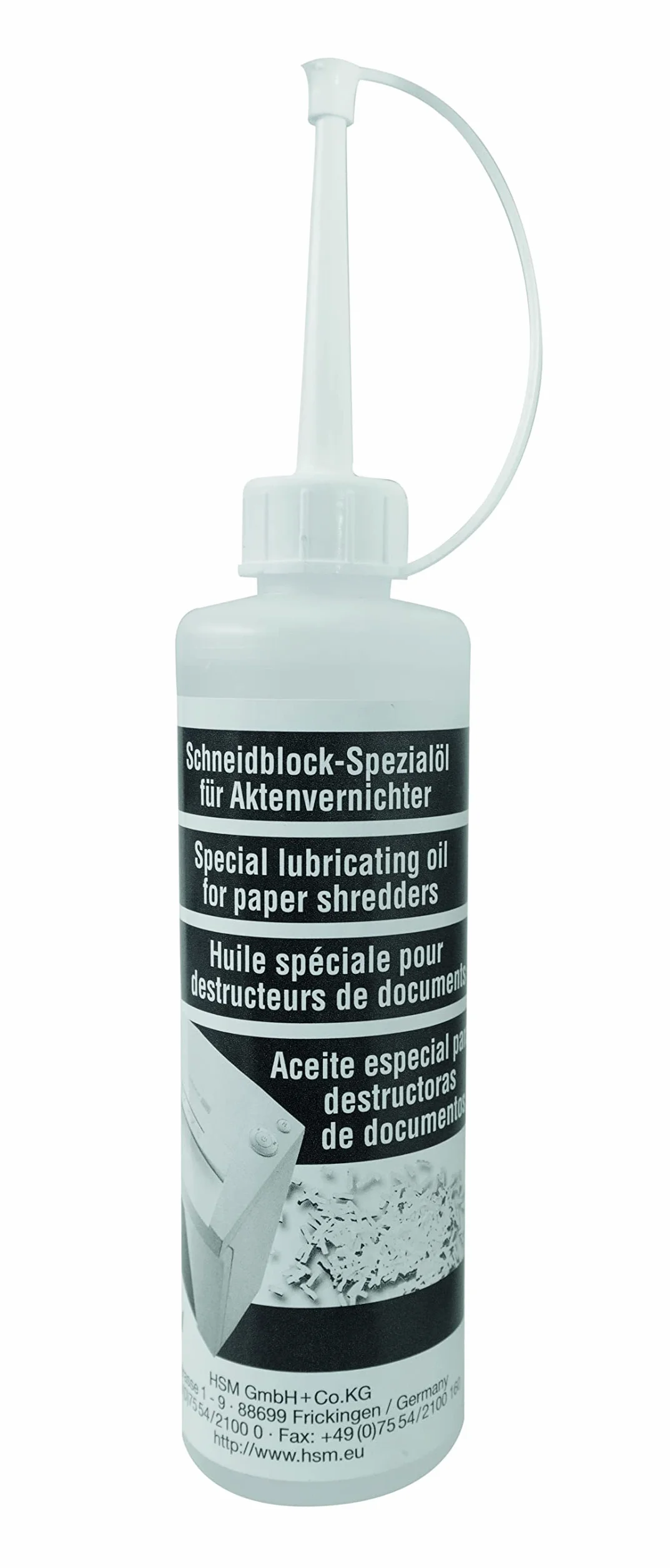 Hsm 1235997403 Olej Smarowy do Niszczarki, Biały, 250 ml