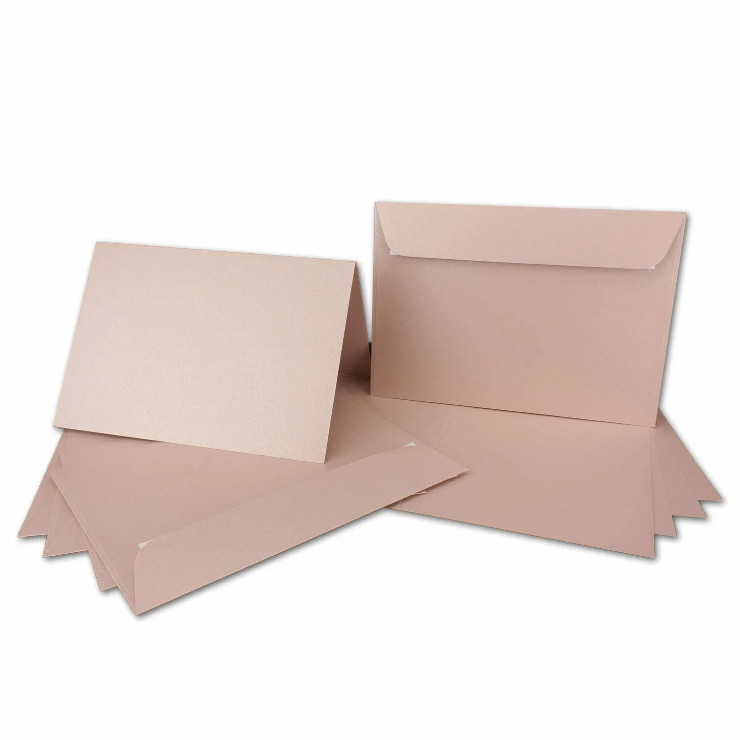 ARTOZ NORDANA zestaw kartek składanych z kopertami DIN C5 - różowy glow - 300 g/m² - 14,8 x 21 cm - błyszczący papier