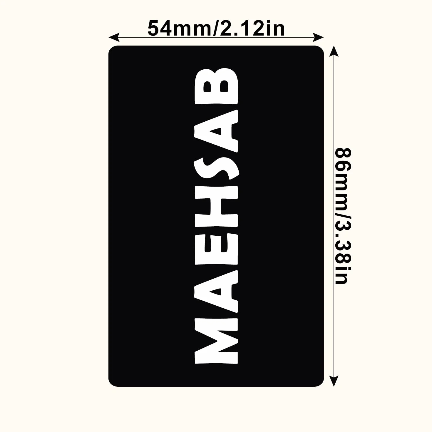 MaehSab 100 Szt Puste Metal Business Cards 0.2mm Aluminum Laser Engraved Czarna karta nazwa 86 x 54 mm